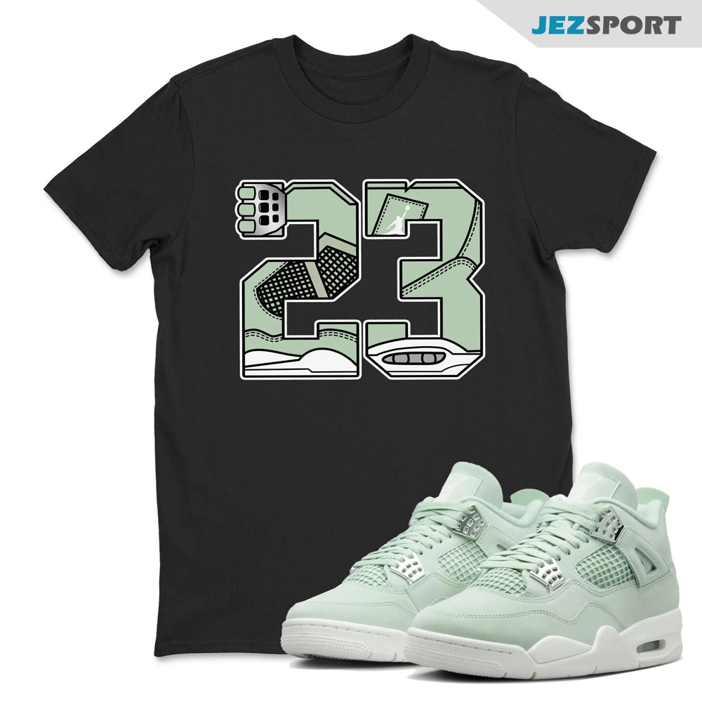 23 Sneaker Shirts To Match Jordans 4s Abundance AJ4 Seafoam, HV0823-003 Sneaker Match Tees T-Shirt, Sneaker Match Tee