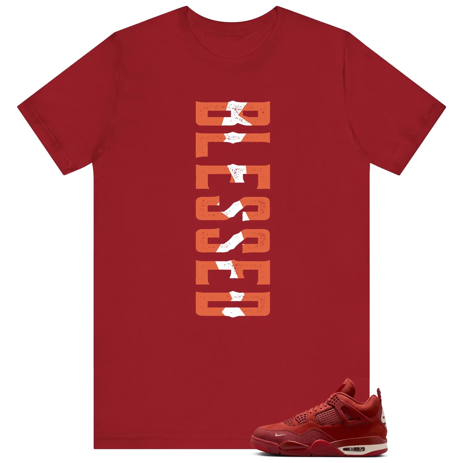 Blessed T-Shirt, Nigel Sylvester x Air Jordan 4 Brick by Brick Match HF4340-800 T-Shirt, Sneaker Match Tee