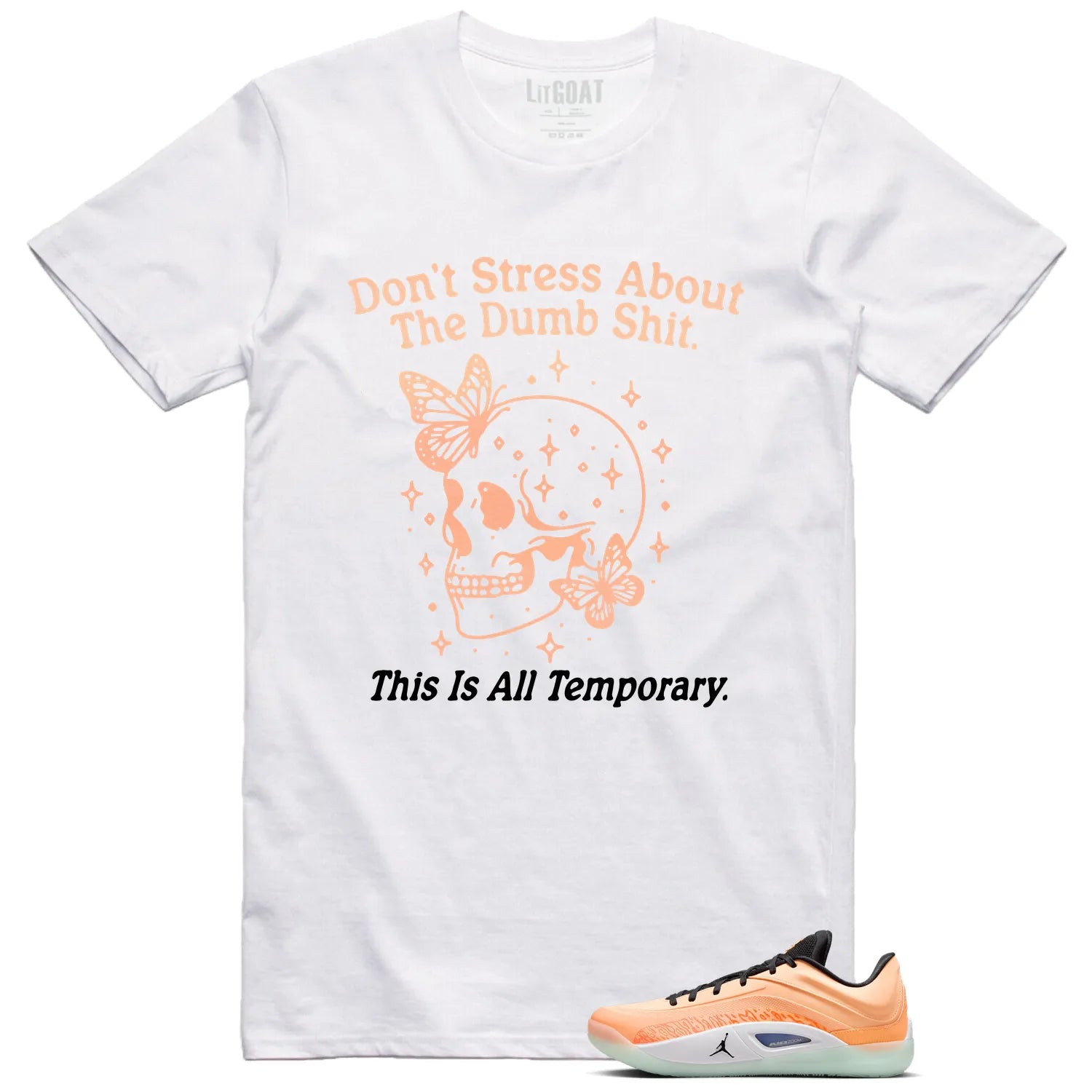 Style Jordan Zion 4 Forged in Fire With This Don’t Stress TShirt FB1802-800 T-Shirt, Sneaker Match Tee