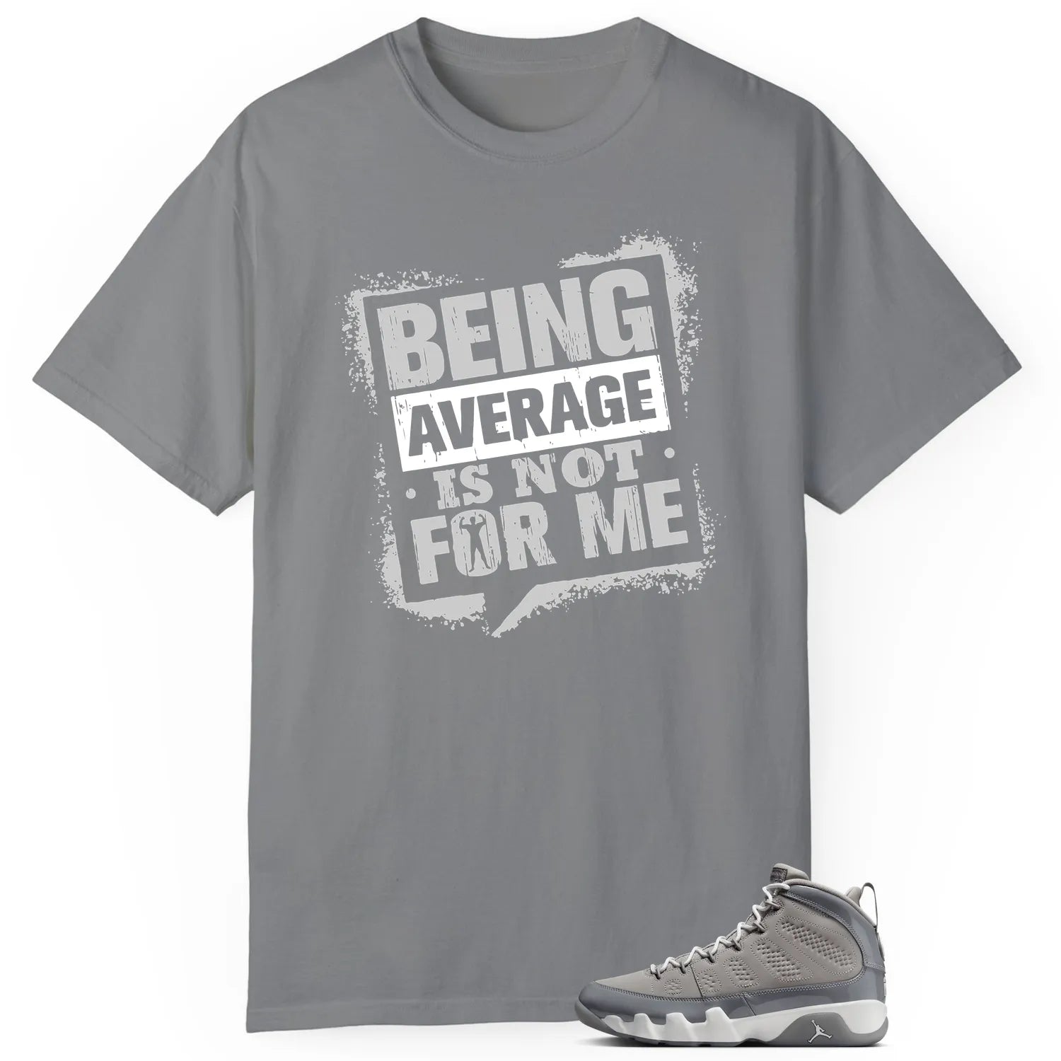 Average Not Me T-Shirt Matches Jordan 9 Cool Grey Sneaker HV4794-011 T-Shirt, Sneaker Match Tee