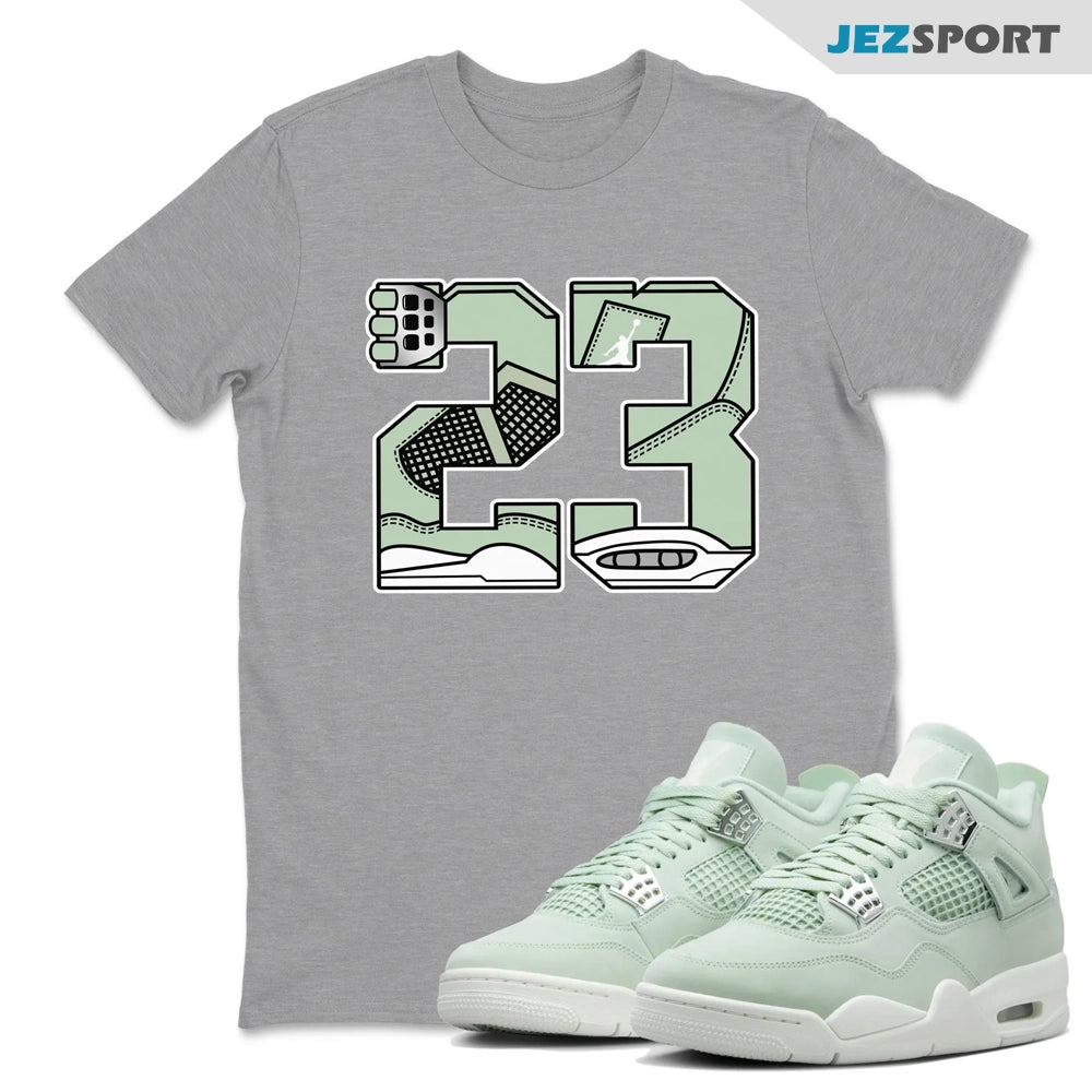 23 Sneaker Shirts To Match Jordans 4s Abundance AJ4 Seafoam, HV0823-003 Sneaker Match Tees T-Shirt, Sneaker Match Tee