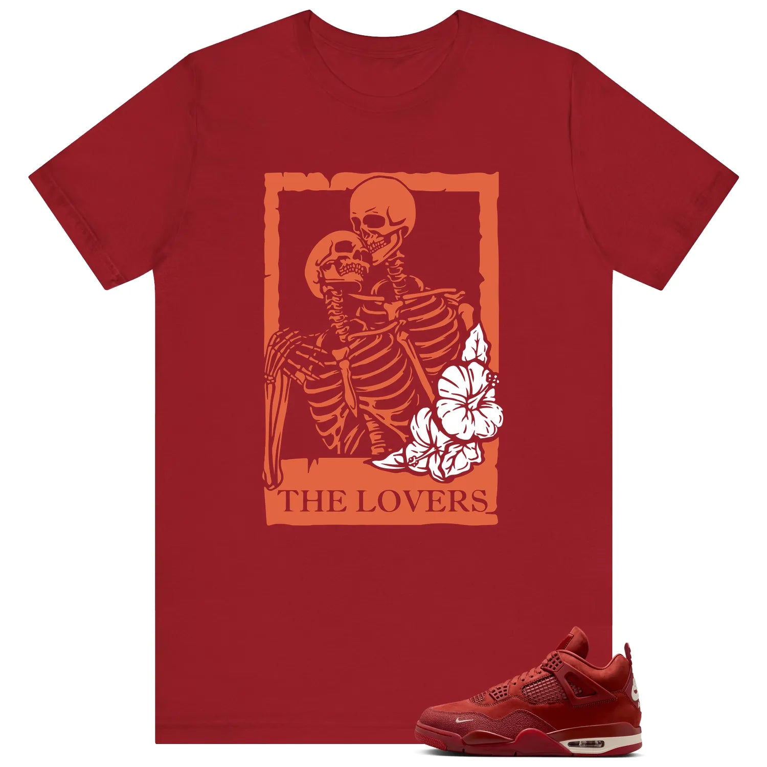 Lovers T-Shirt for Nigel Sylvester x Air Jordan 4 Brick by Brick Sneakers HF4340-800 T-Shirt, Sneaker Match Tee