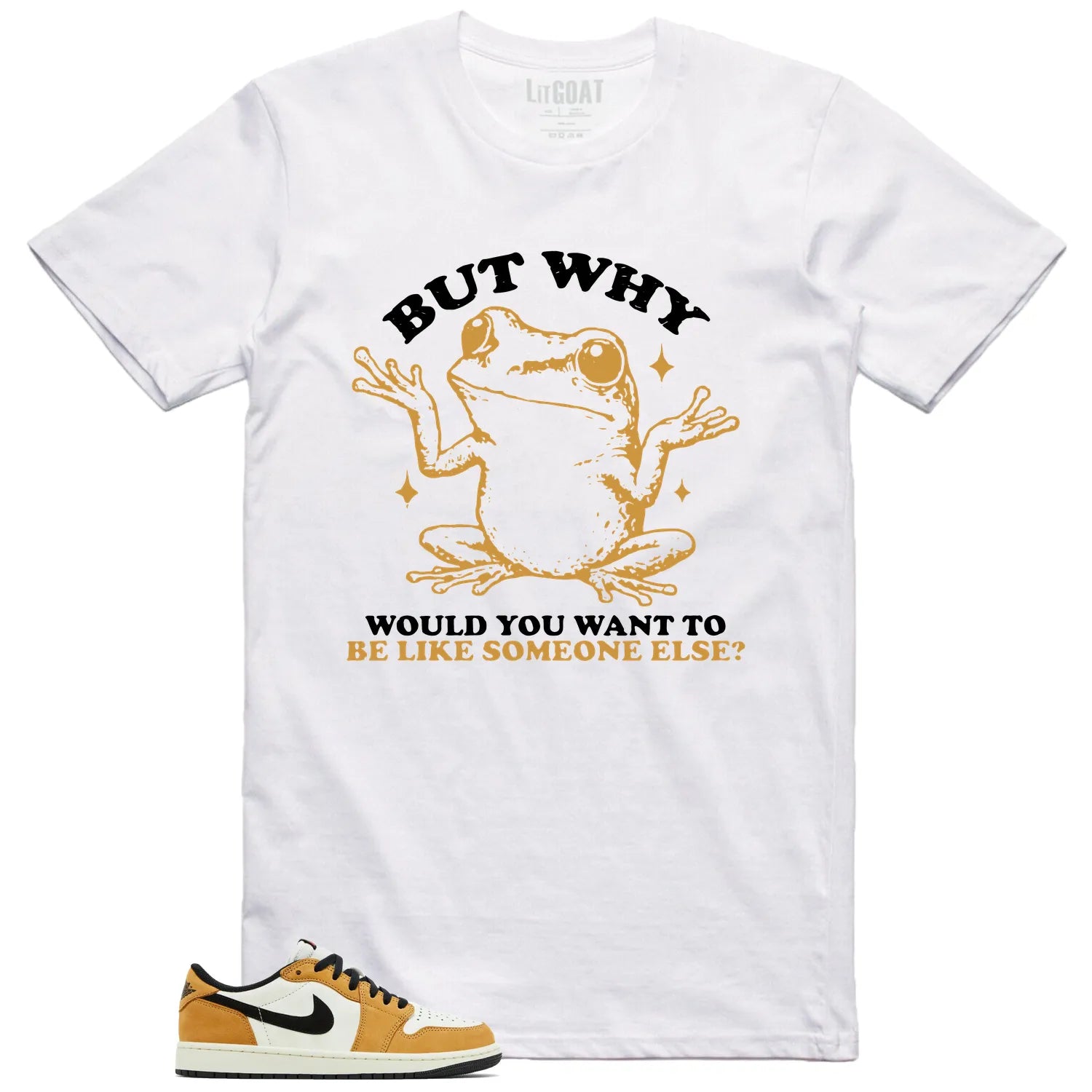 Funny But Why Shirt for Air Jordan 1 Low OG Rookie of the Year CZ0790-107 T-Shirt, Sneaker Match Tee