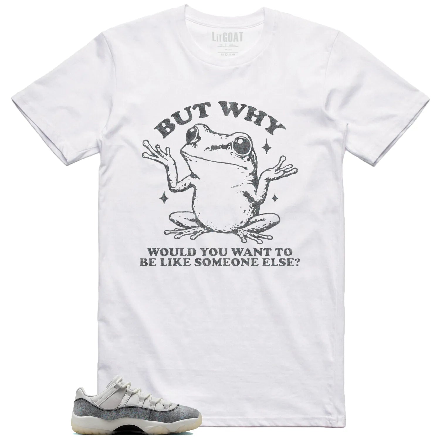 Funny But Why Shirt for Air Jordan 11 Low Year of the Snake HQ7000-001 T-Shirt, Sneaker Match Tee