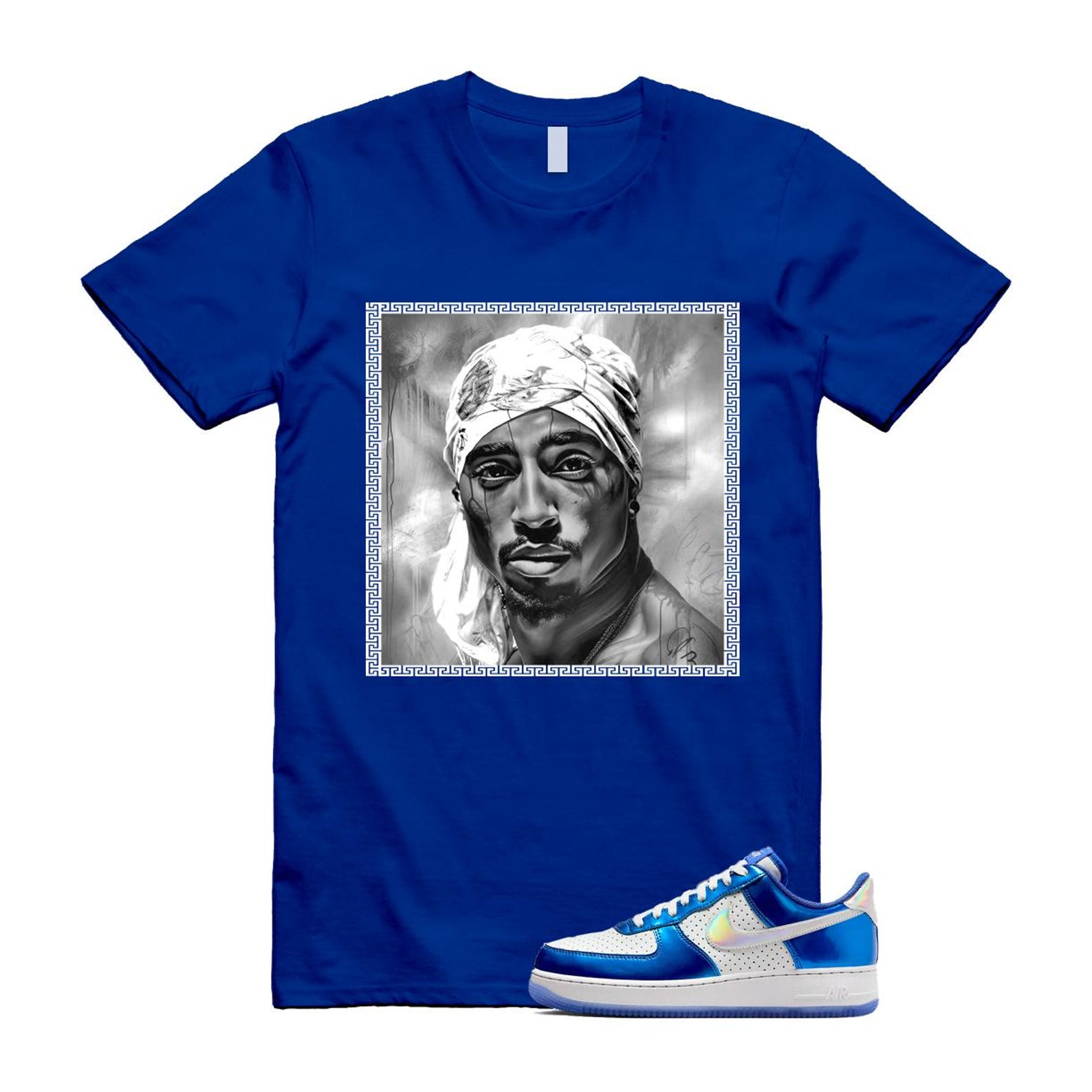 Air Force 1 Blue Light Photo Photon Dust Racer '07 LV8 T Shirt Match PAC HV5751-435 T-Shirt, Sneaker Match Tee