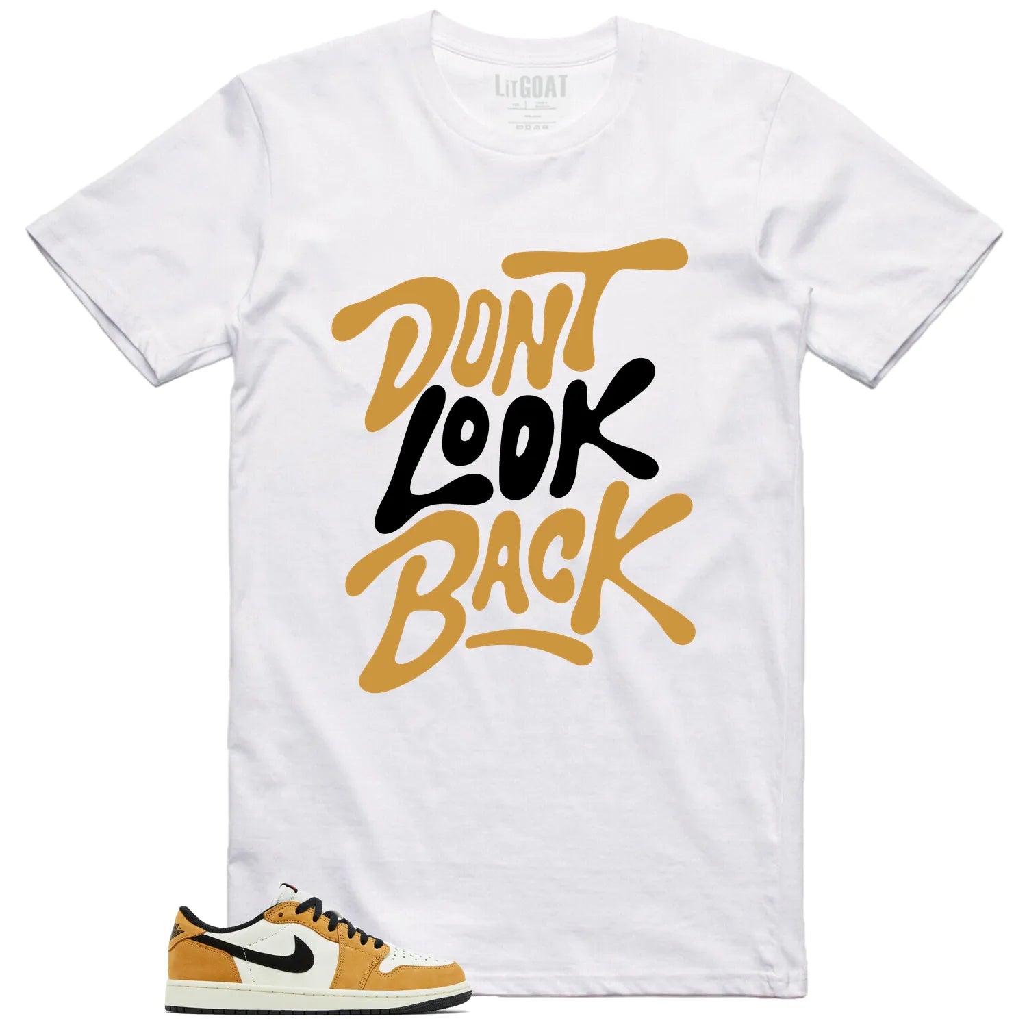 Air Jordan 1 Low OG Rookie of the Year Style: Don’t Look Back Shirt CZ0790-107 T-Shirt, Sneaker Match Tee