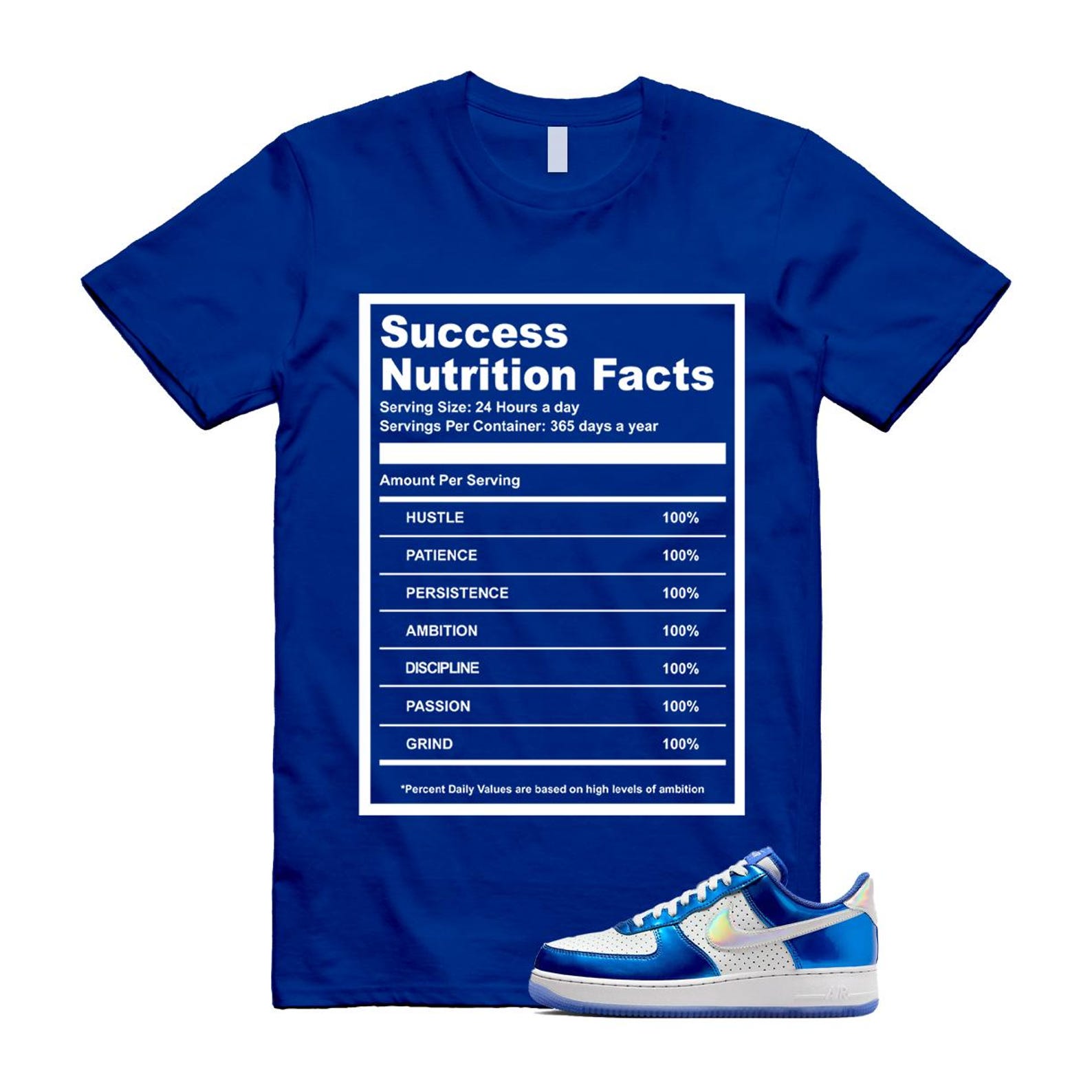 Air Force 1 Blue Light Photo Photon Dust Racer '07 LV8 T Shirt Match SUCC HV5751-435 T-Shirt, Sneaker Match Tee