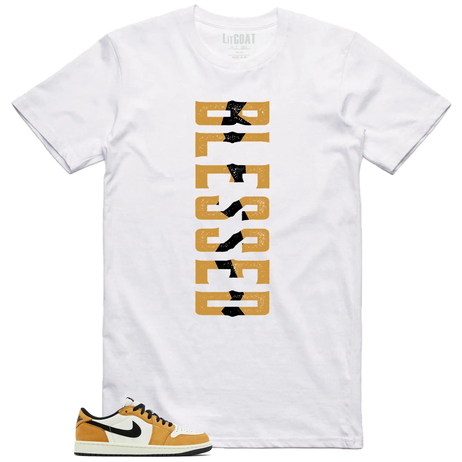 Blessed T-Shirt, Air Jordan 1 Low OG Rookie of the Year Match CZ0790-107 T-Shirt, Sneaker Match Tee