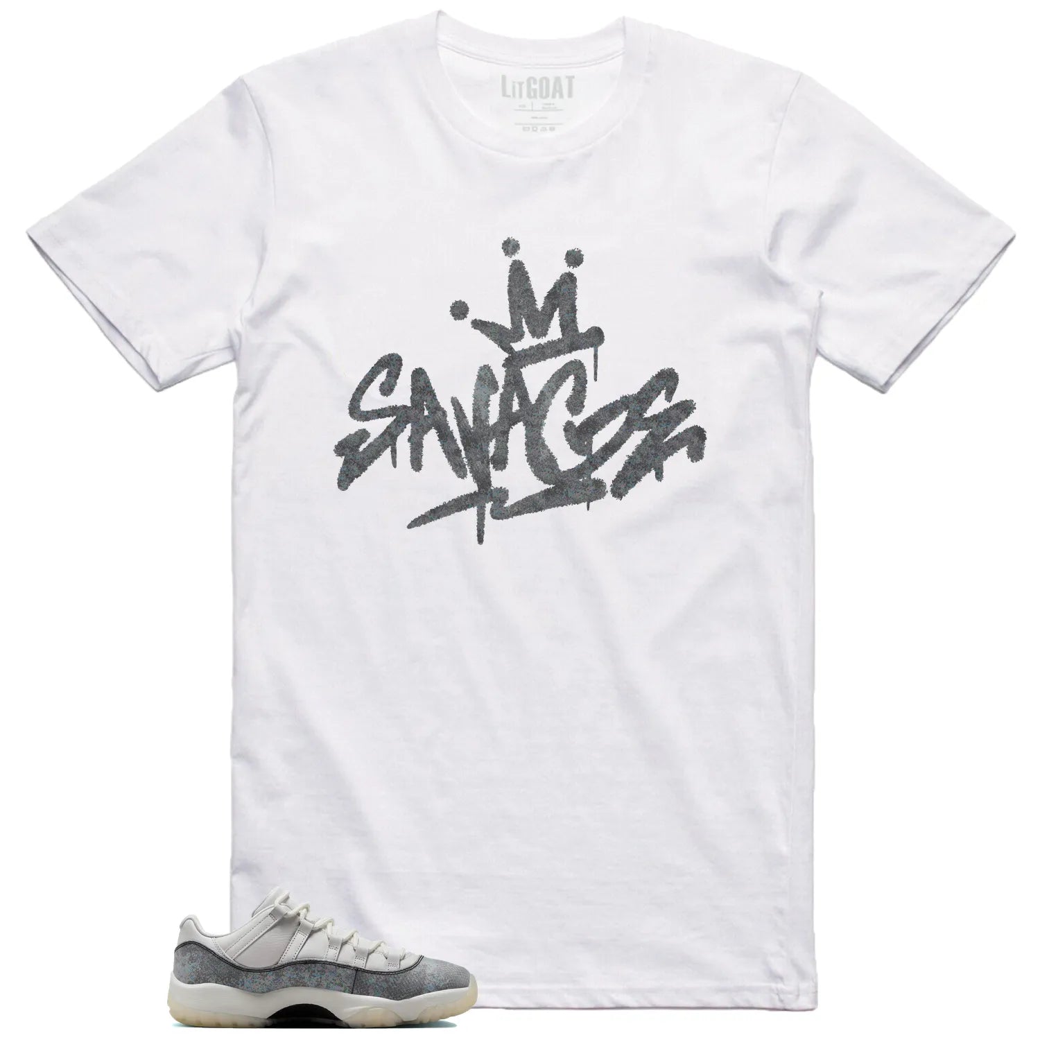 Savage Style Shirt for Air Jordan 11 Low Year of the Snake Lovers HQ7000-001 T-Shirt, Sneaker Match Tee