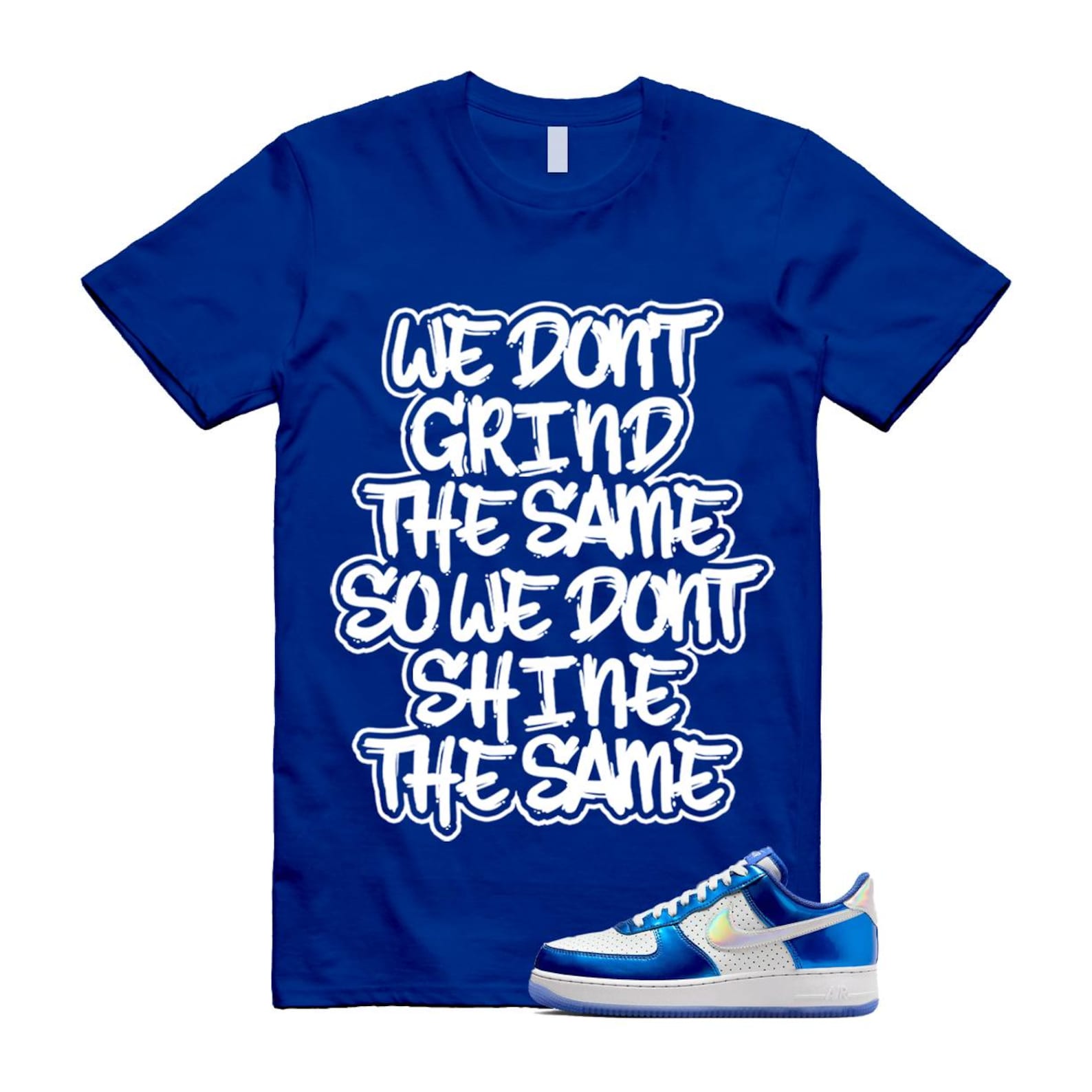 Air Force 1 Blue Light Photo Photon Dust Racer '07 LV8 T Shirt Match GRIND HV5751-435 T-Shirt, Sneaker Match Tee
