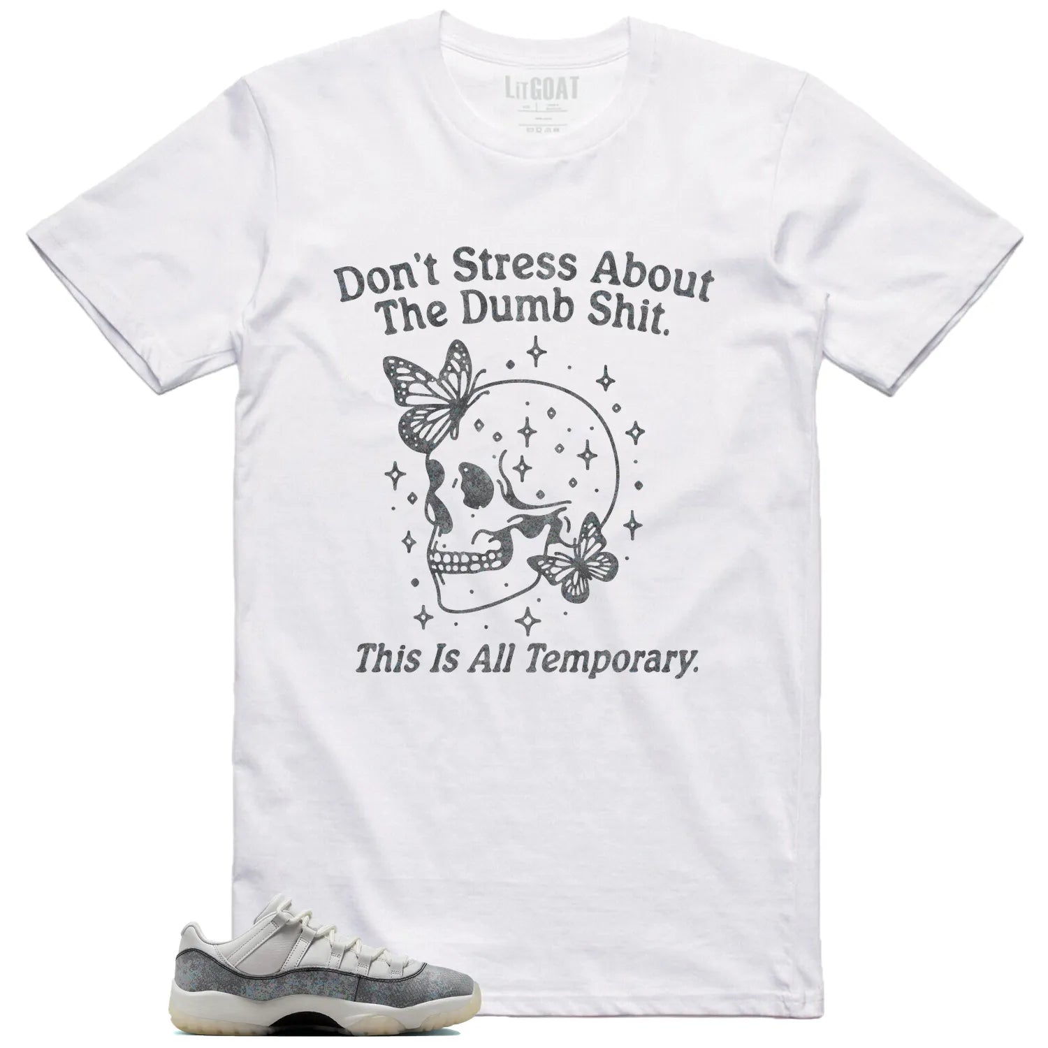 Style Air Jordan 11 Low Year of the Snake With This Don’t Stress TShirt HQ7000-001 T-Shirt, Sneaker Match Tee