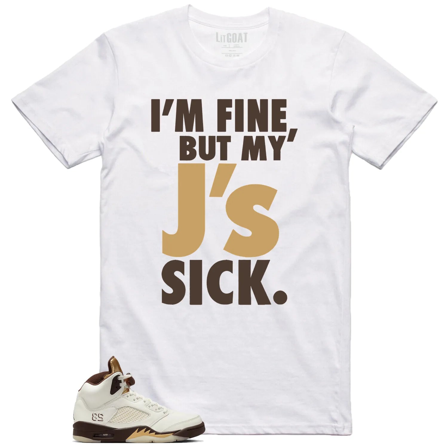 Jordan 5 Retro Golden Ticket Lovers’ Sick J’s Shirt DD9336-200 T-Shirt, Sneaker Match Tee