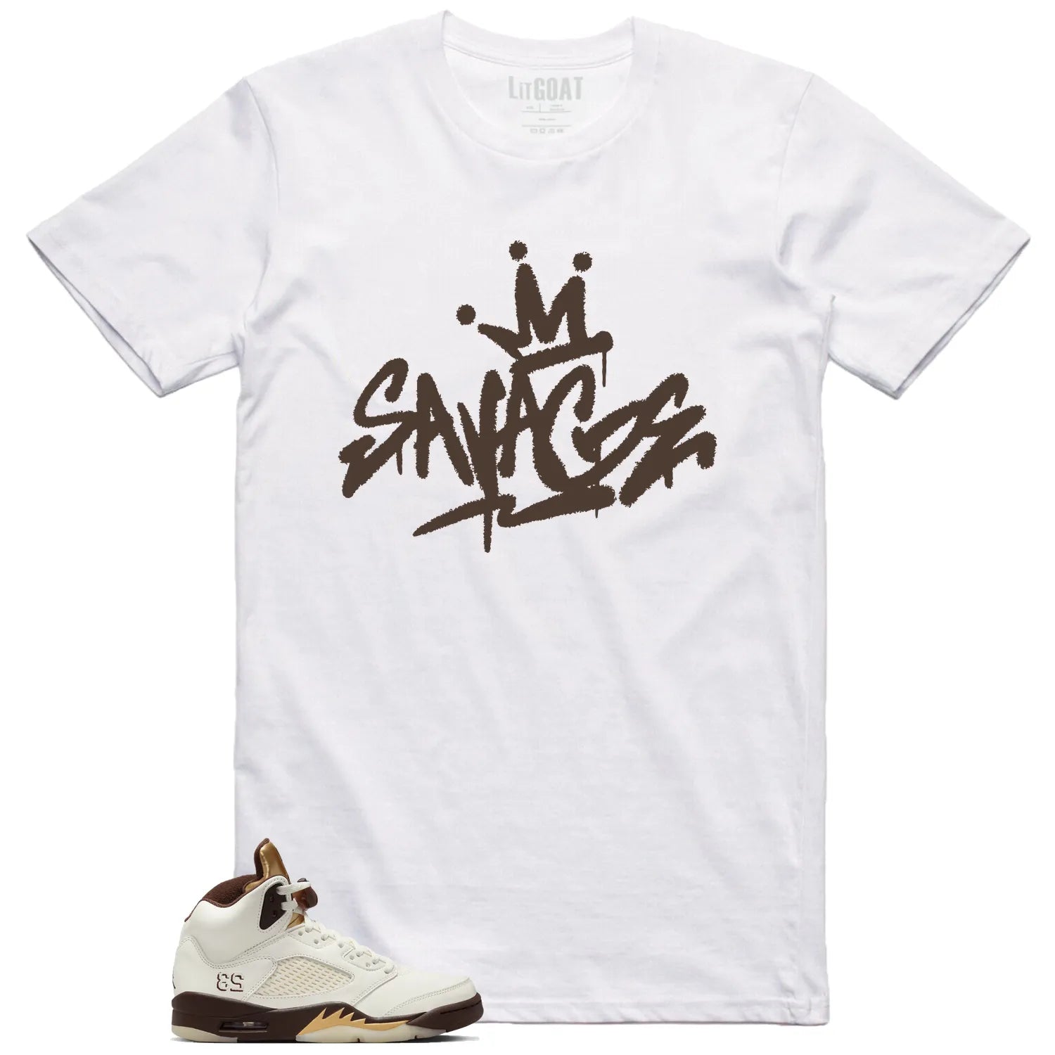 Savage Style Shirt for Jordan 5 Retro Golden Ticket Lovers DD9336-200 T-Shirt, Sneaker Match Tee
