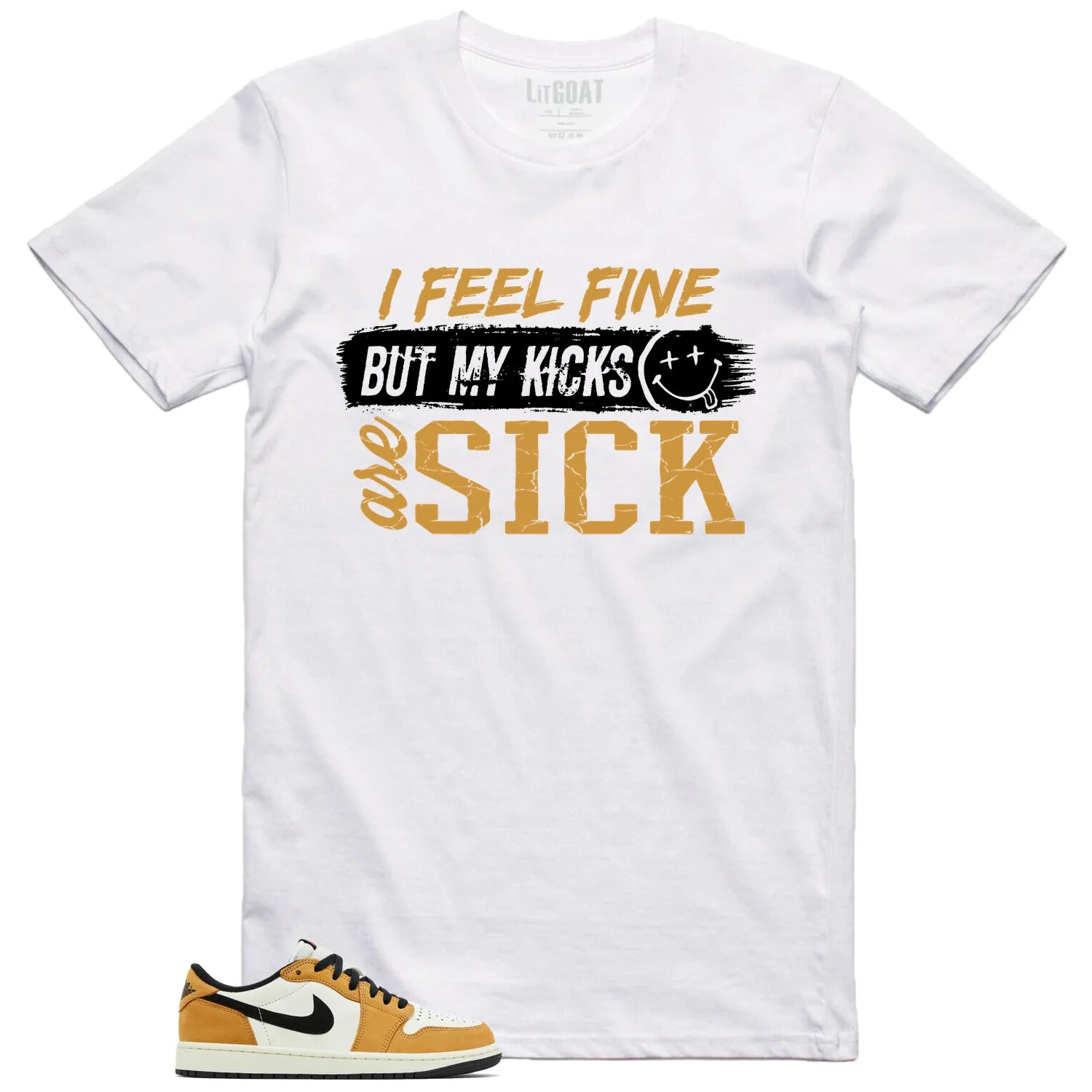 Air Jordan 1 Low OG Rookie of the Year Match: Sick Kicks Shirt CZ0790-107 T-Shirt, Sneaker Match Tee