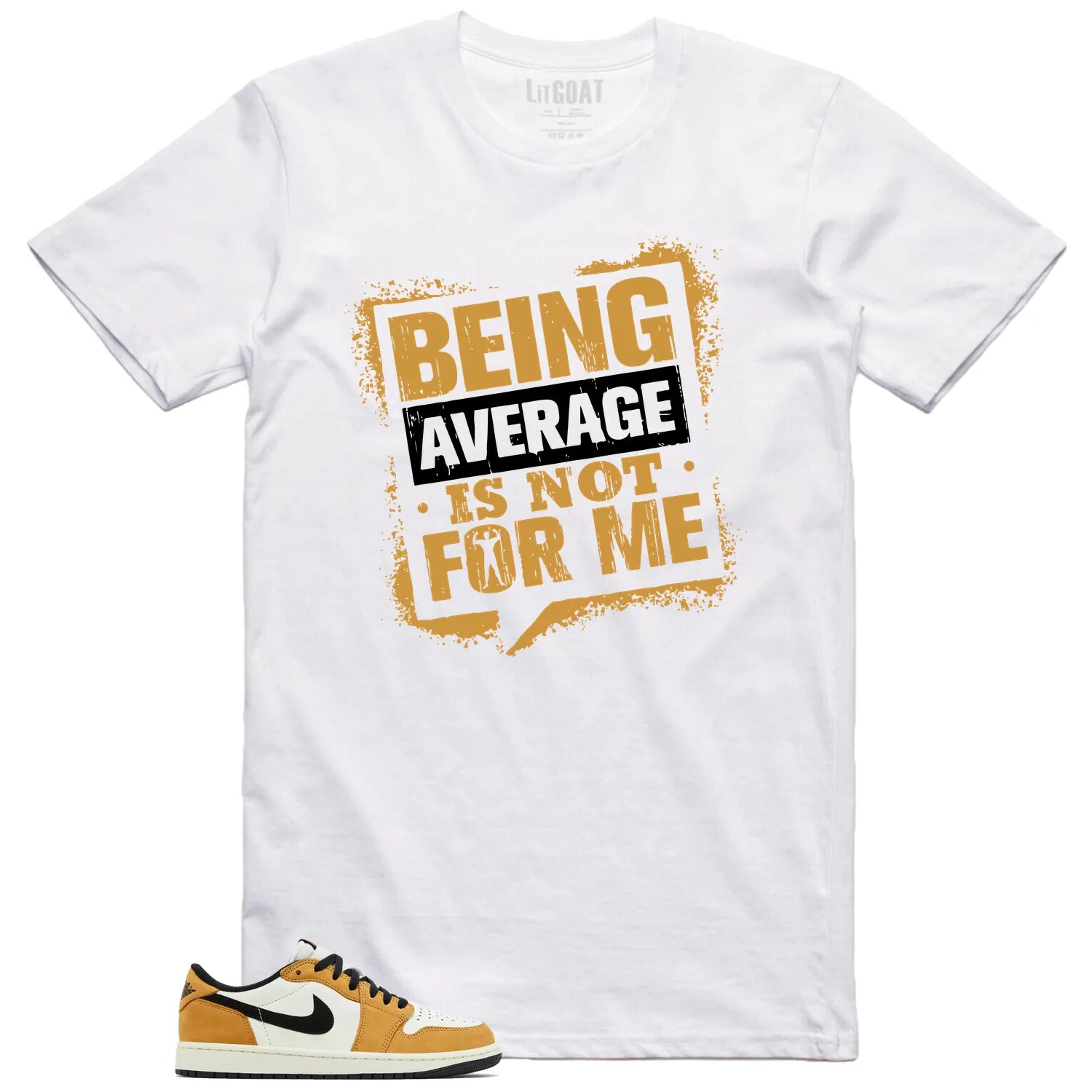 Average Not Me T-Shirt Matches Air Jordan 1 Low OG Rookie of the Year Sneaker CZ0790-107 T-Shirt, Sneaker Match Tee