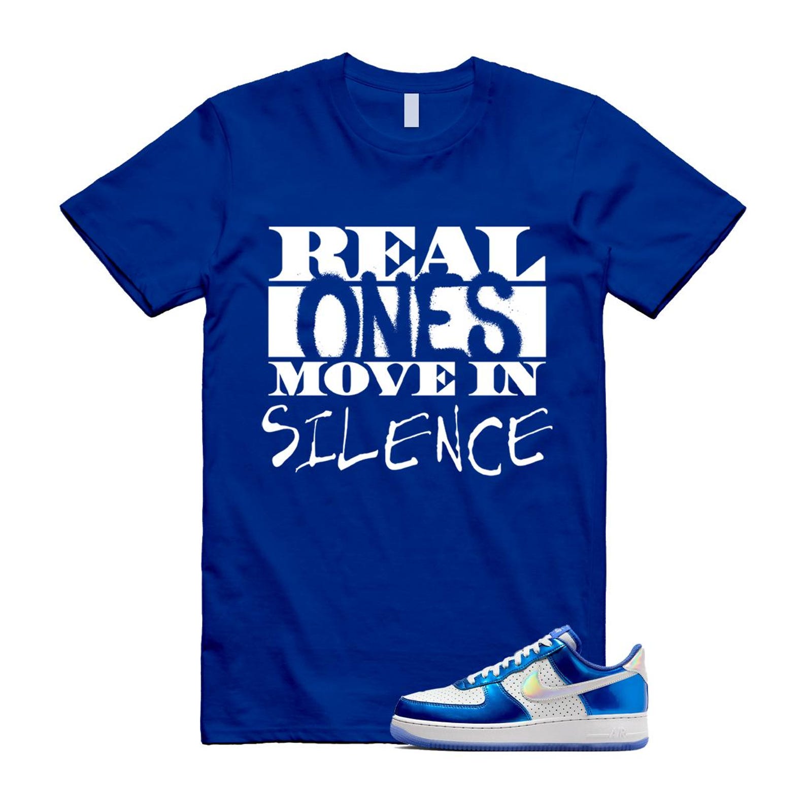 Air Force 1 Blue Light Photo Photon Dust Racer '07 LV8 T Shirt Match REAL HV5751-435 T-Shirt, Sneaker Match Tee