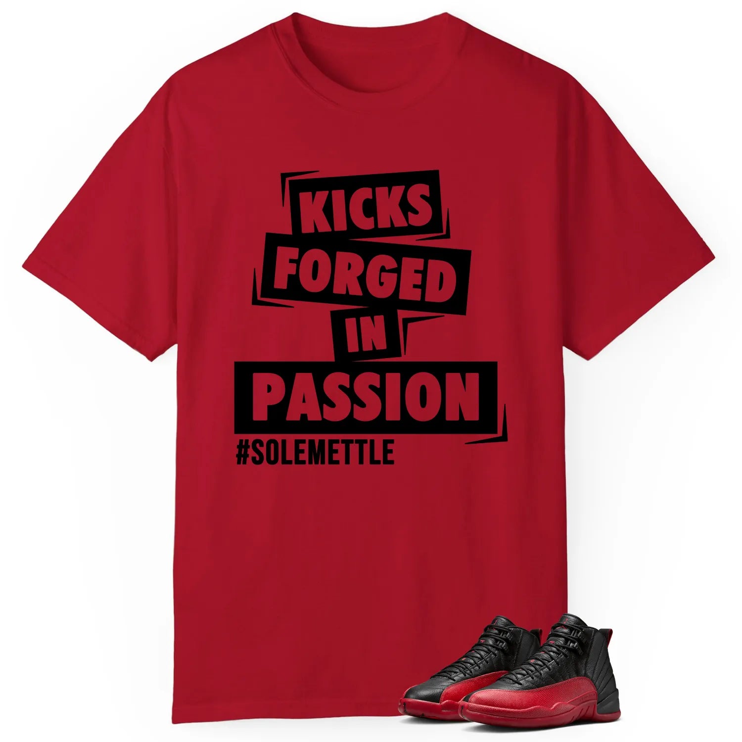 Passion Kicks T-Shirt, Perfect Match for Air Jordan 12 Flu Game CT8013-002 T-Shirt, Sneaker Match Tee