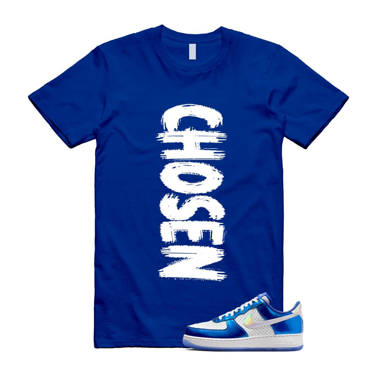 Air Force 1 Blue Light Photo Photon Dust Racer '07 LV8 T Shirt Match CHOSEN HV5751-435 T-Shirt, Sneaker Match Tee