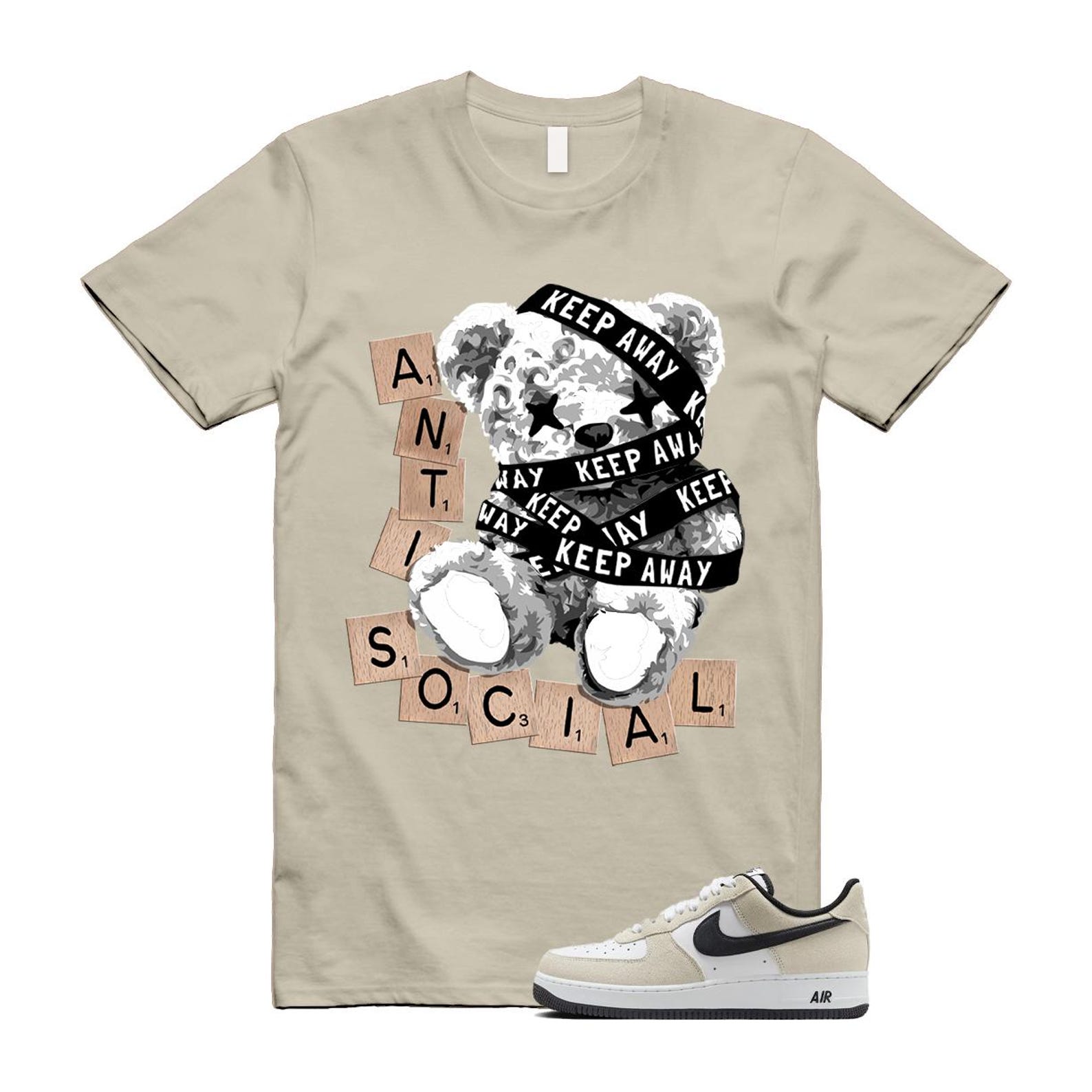 Air Force 1 '07 LV8 White Black T Shirt Match ANTI Alt IB6388-100 T-Shirt, Sneaker Match Tee