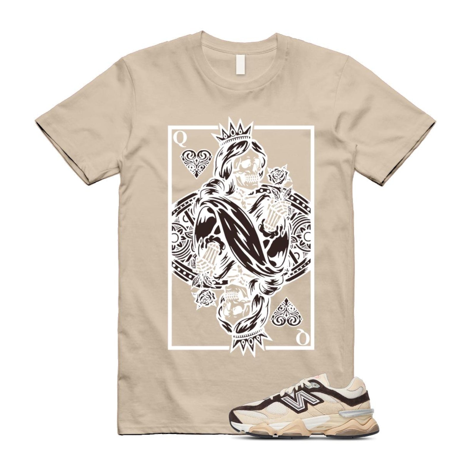 9060 Emerging Brown White T Shirt Match QC U9060FLP T-Shirt, Sneaker Match Tee