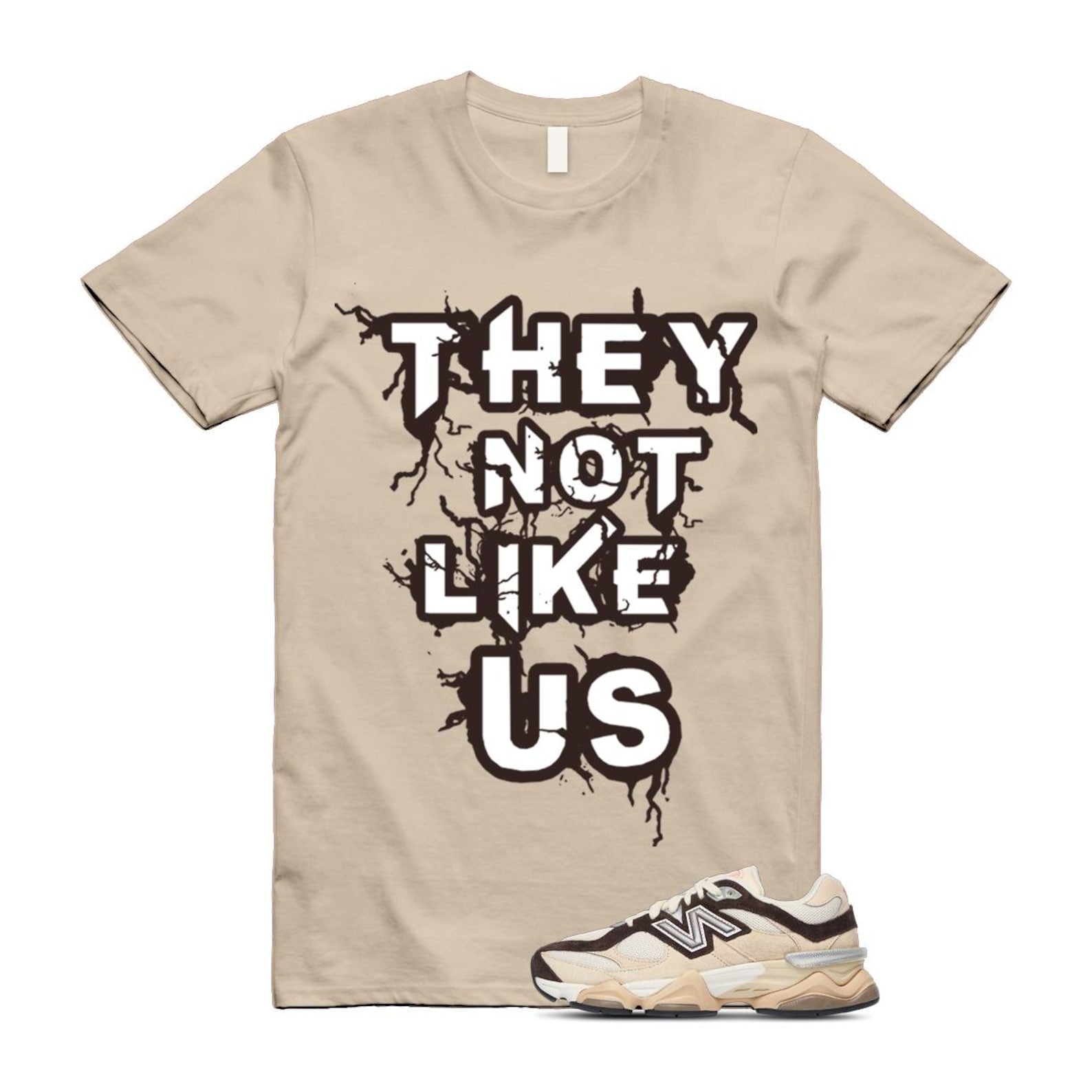9060 Emerging Brown White T Shirt Match US U9060FLP T-Shirt, Sneaker Match Tee