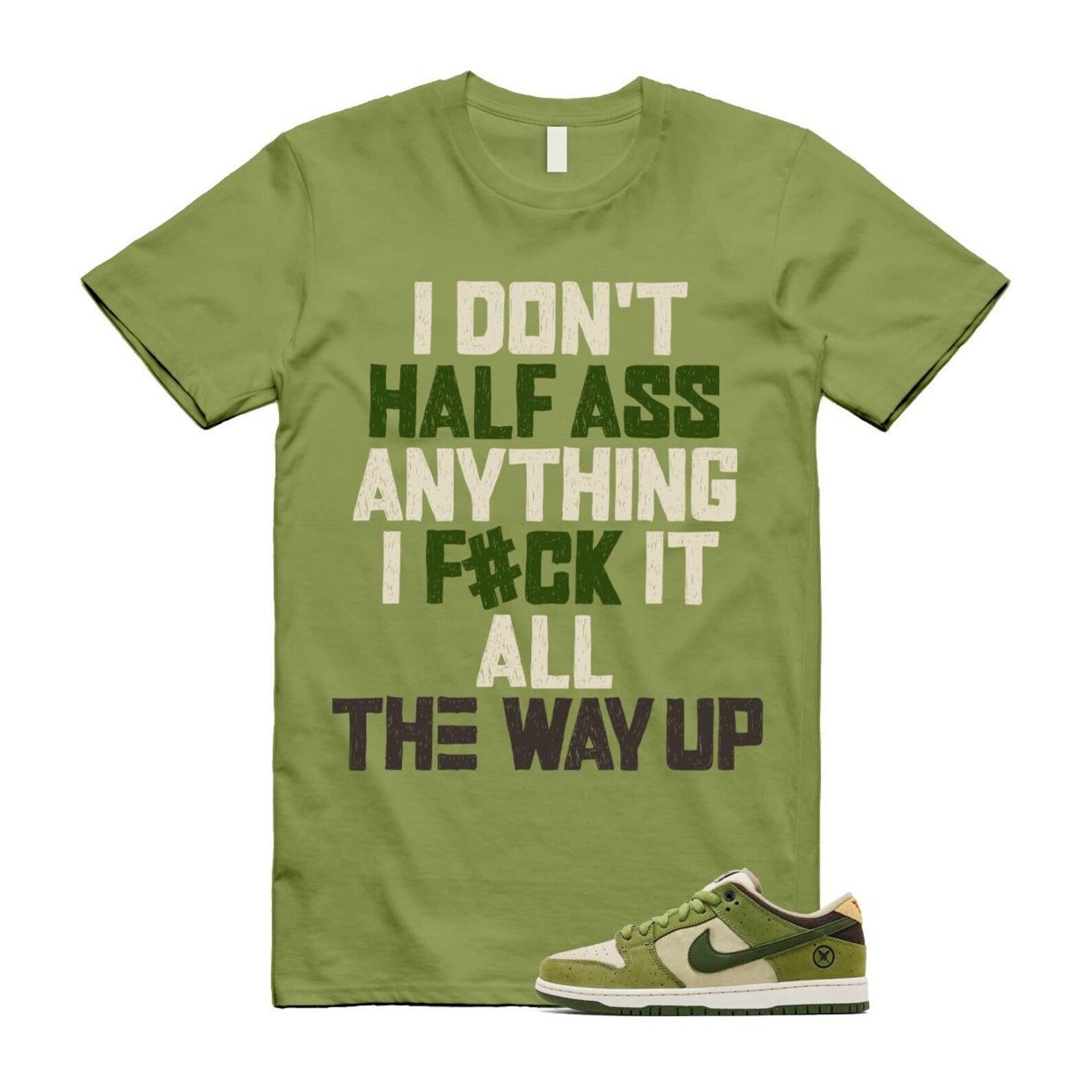 Dunk Yuto Horigome Matcha Asparagus Legion Green Loden Sienna T Shirt Match HALF HF8022-300 T-Shirt, Sneaker Match Tee