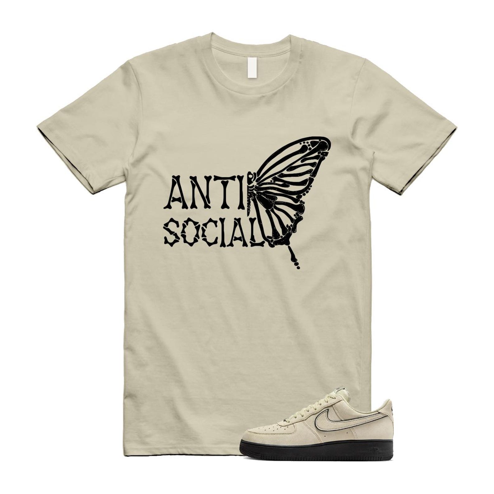 Air Force 1 Light Khaki Black '07 LV8 T Shirt Match ASB HQ2037-200 T-Shirt, Sneaker Match Tee