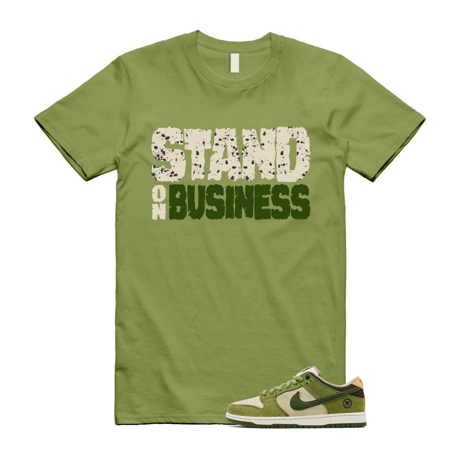 Dunk Yuto Horigome Matcha Asparagus Legion Green Loden Sienna T Shirt Match SOB HF8022-300 T-Shirt, Sneaker Match Tee