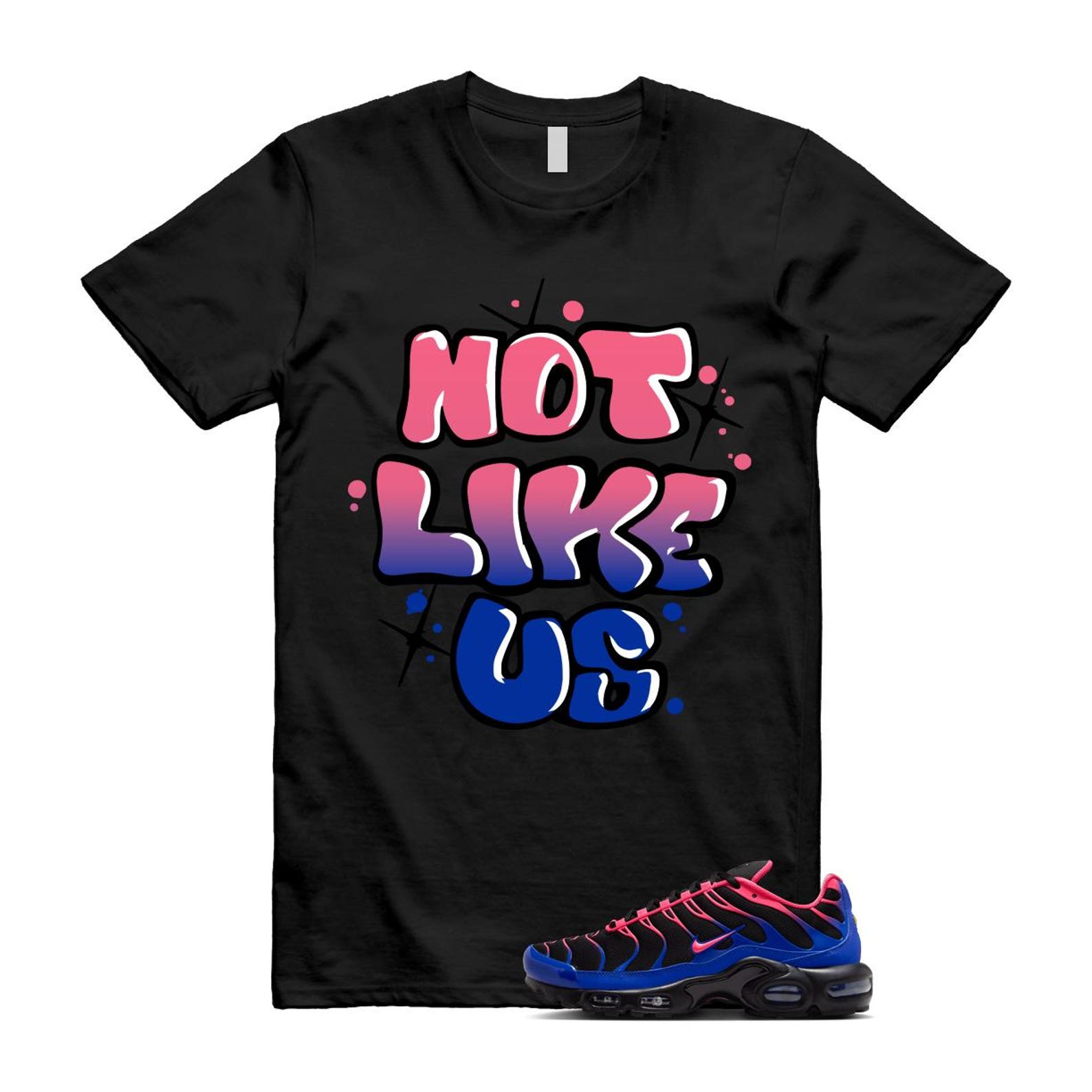 Air Max Hyper Pink Racer Blue Black 95 T Shirt Match NLU IF6146-001 T-Shirt, Sneaker Match Tee