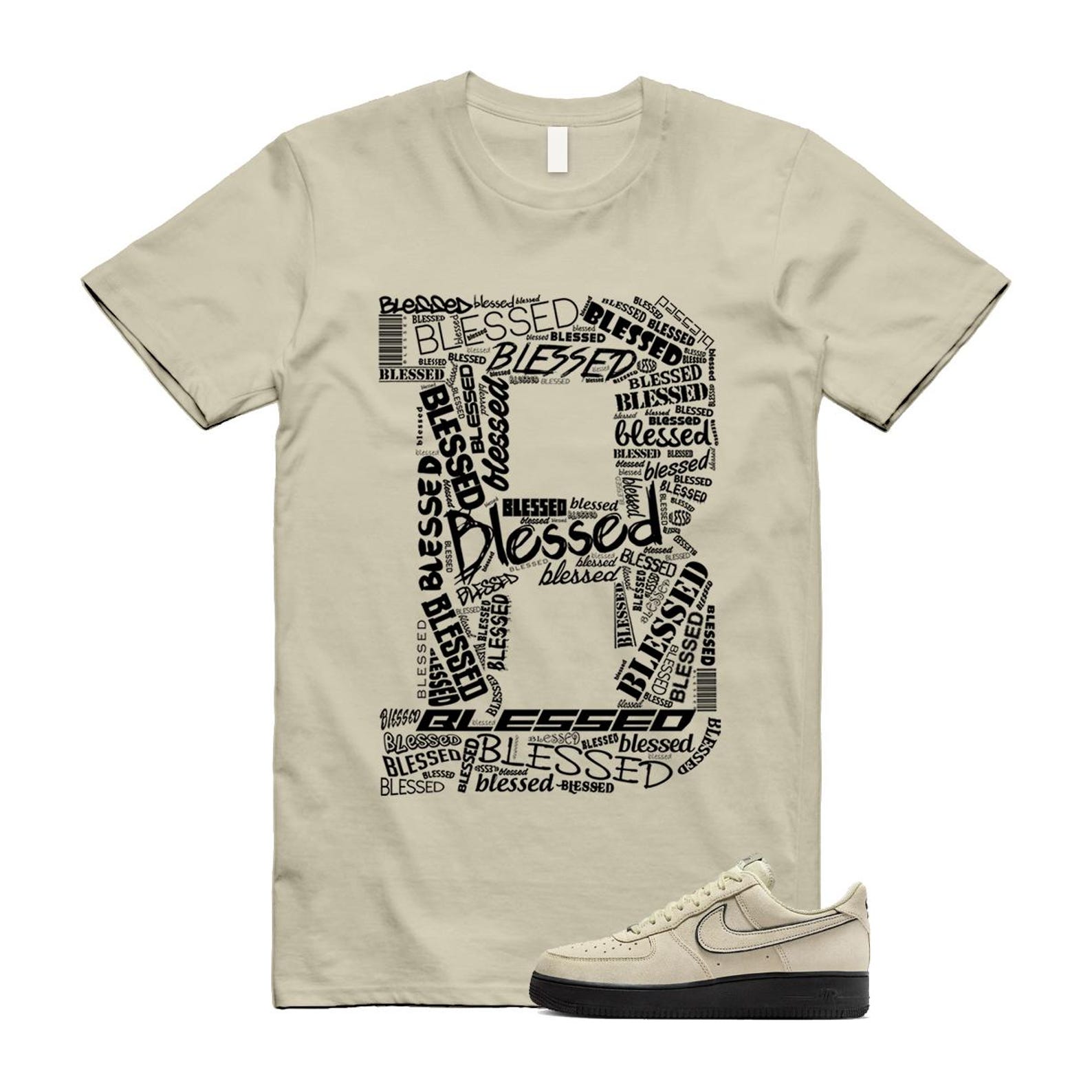 Air Force 1 Light Khaki Black '07 LV8 T Shirt Match B Bls HQ2037-200 T-Shirt, Sneaker Match Tee