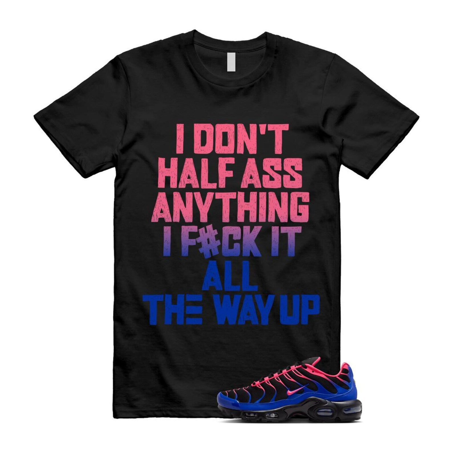Air Max Hyper Pink Racer Blue Black 95 T Shirt Match HALF IF6146-001 T-Shirt, Sneaker Match Tee