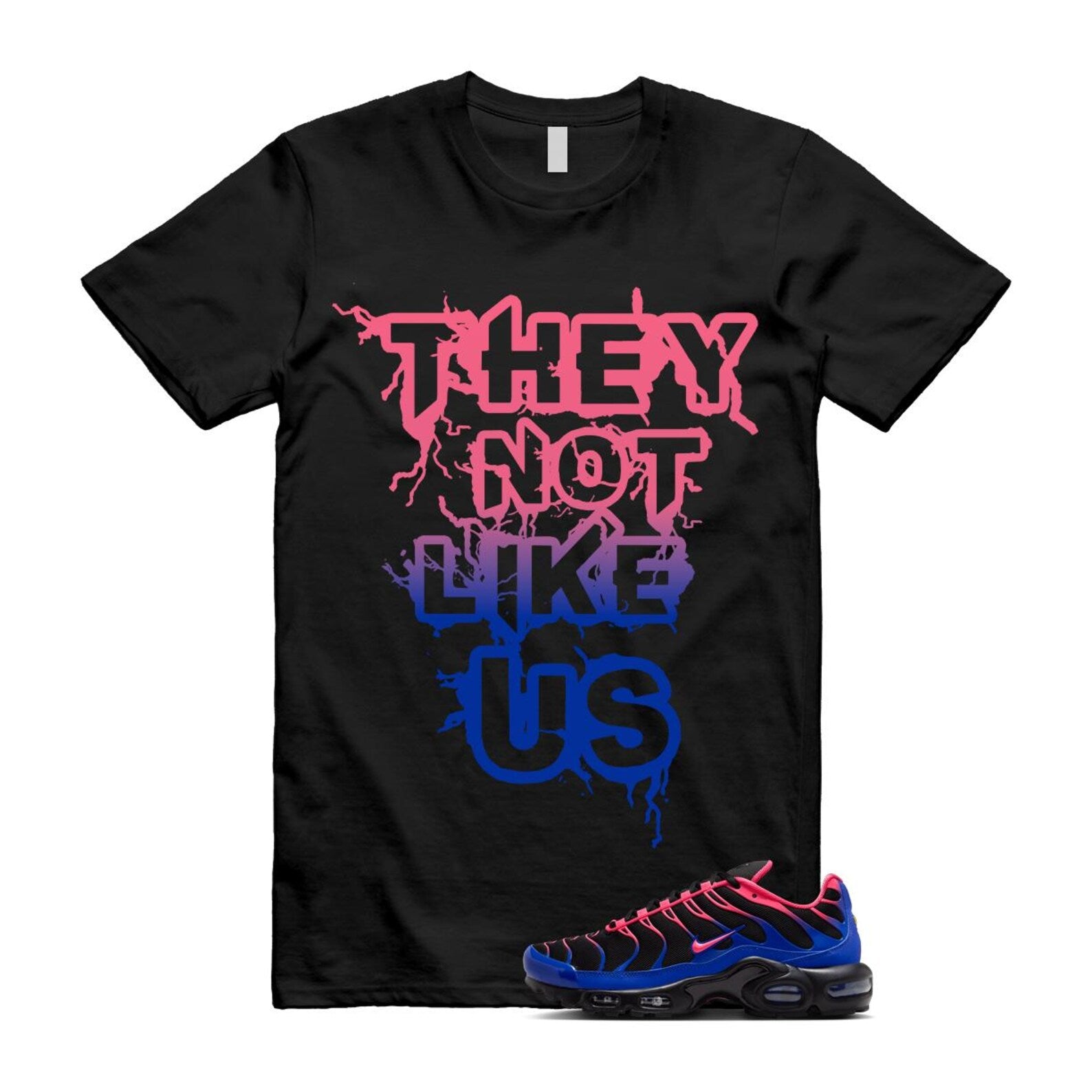 Air Max Hyper Pink Racer Blue Black 95 T Shirt Match US IF6146-001 T-Shirt, Sneaker Match Tee