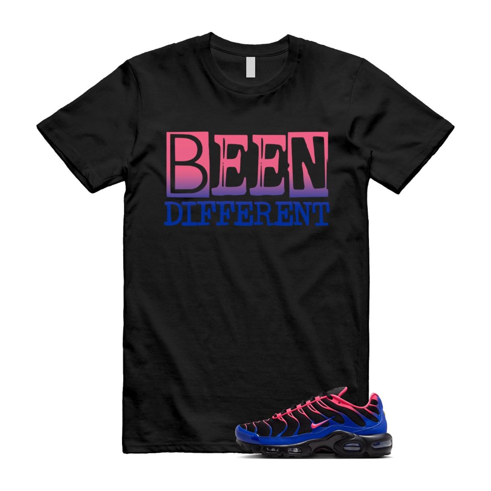 Air Max Hyper Pink Racer Blue Black 95 T Shirt Match BEEN IF6146-001 T-Shirt, Sneaker Match Tee