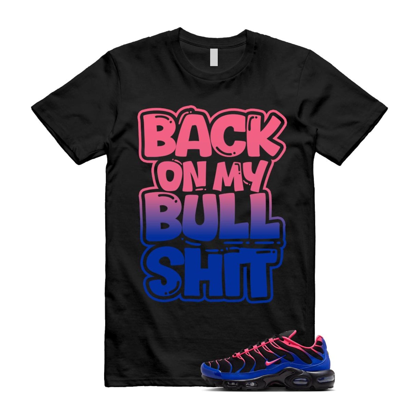 Air Max Hyper Pink Racer Blue Black 95 T Shirt Match BULL IF6146-001 T-Shirt, Sneaker Match Tee