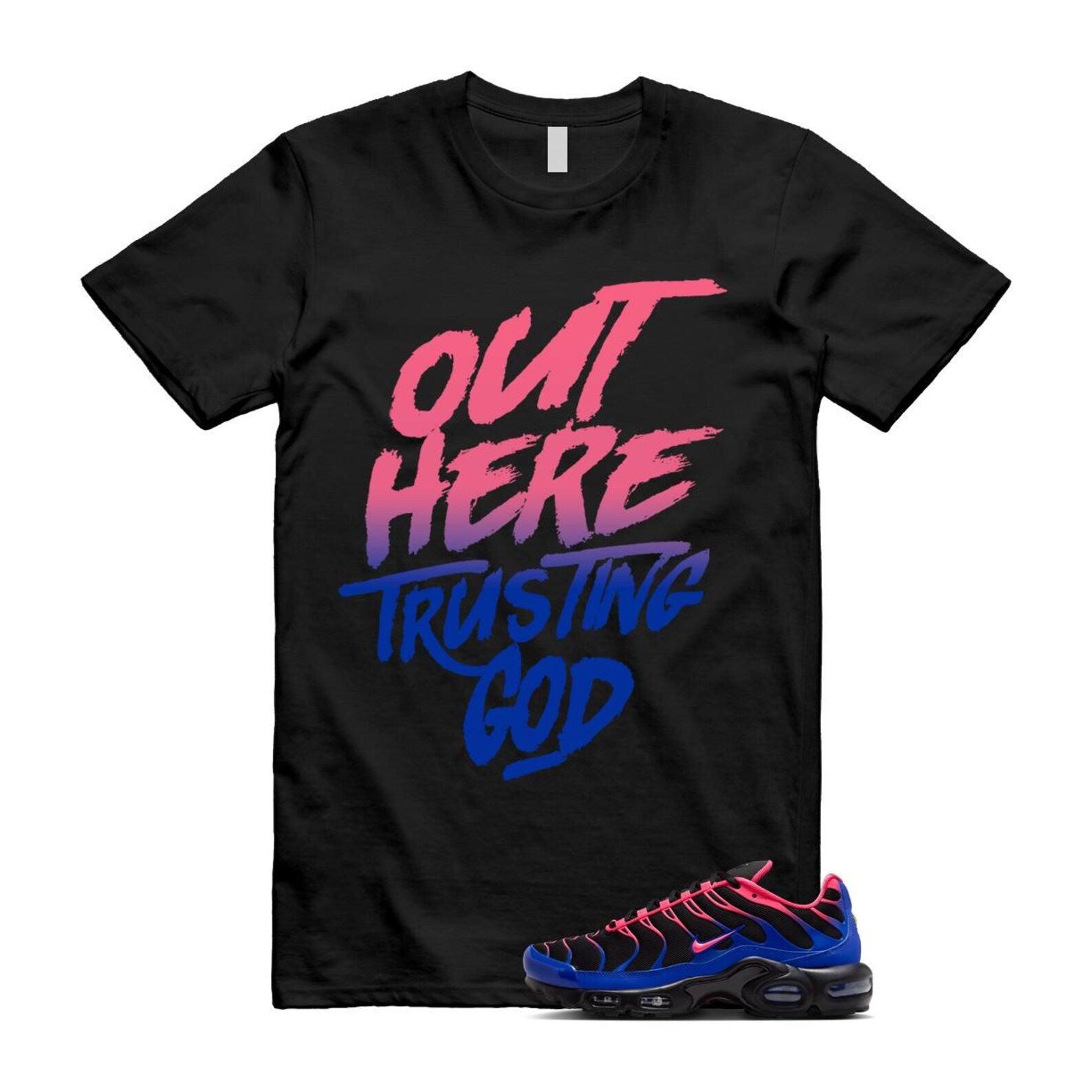 Air Max Hyper Pink Racer Blue Black 95 T Shirt Match TG IF6146-001 T-Shirt, Sneaker Match Tee