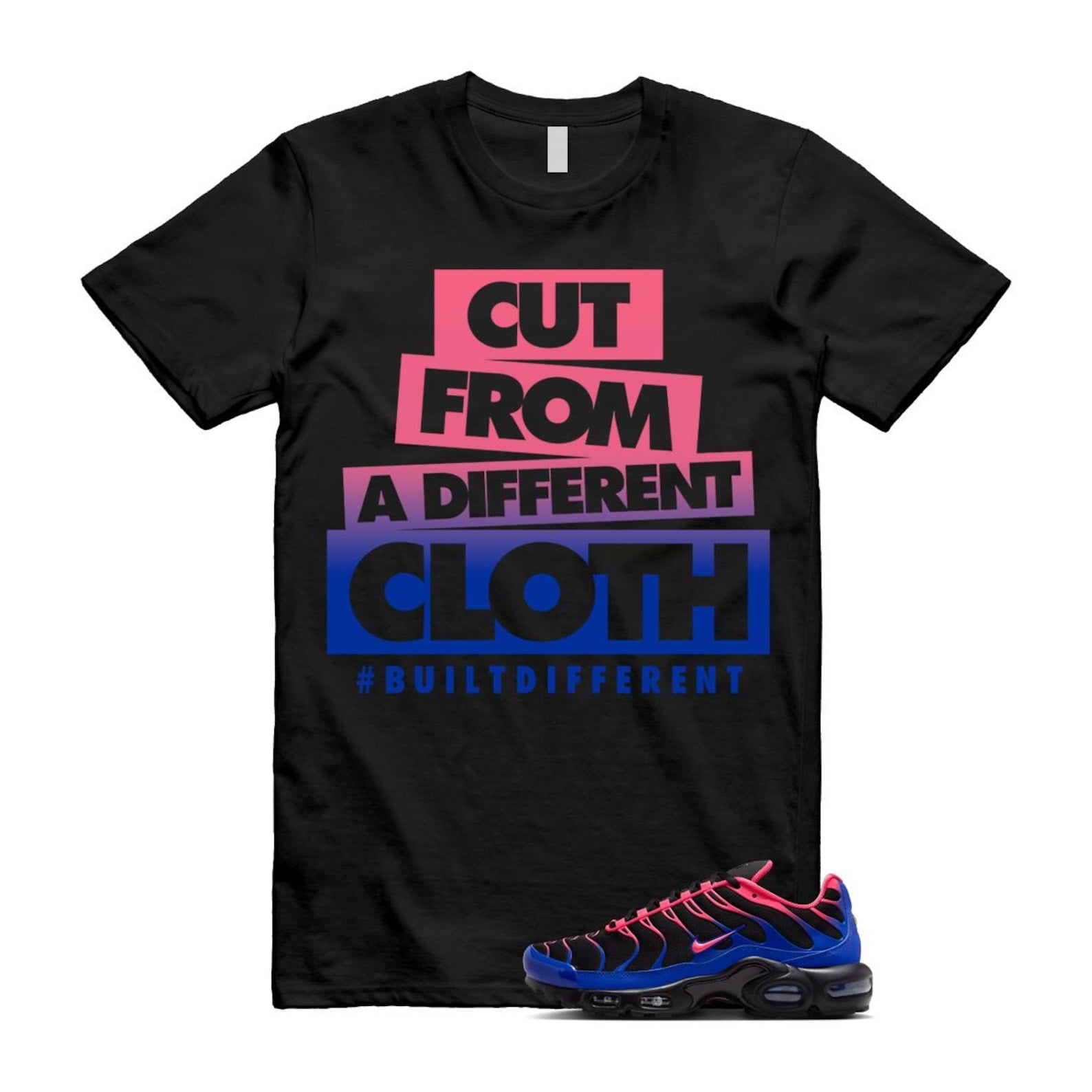 Air Max Hyper Pink Racer Blue Black 95 T Shirt Match CLOTH IF6146-001 T-Shirt, Sneaker Match Tee
