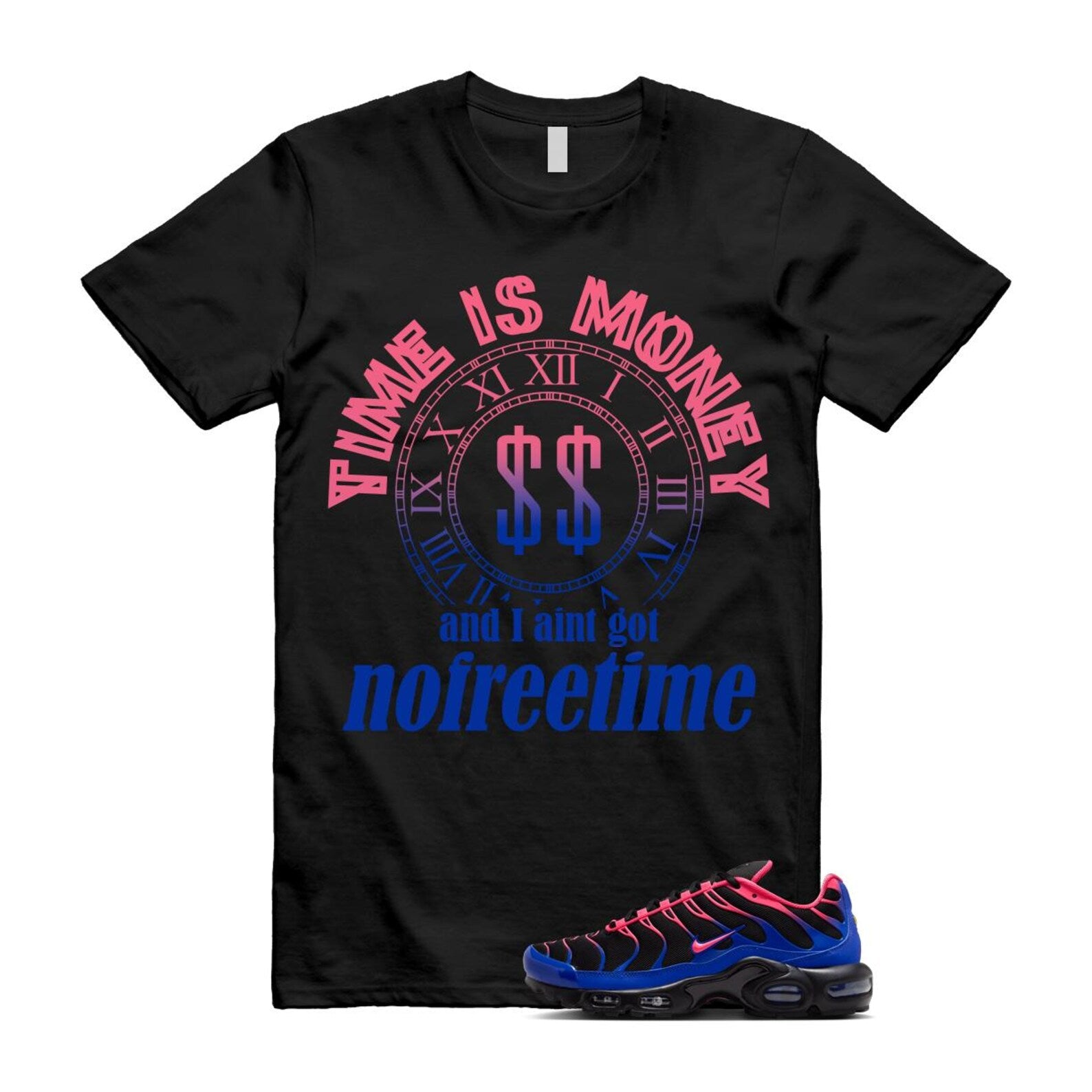 Air Max Hyper Pink Racer Blue Black 95 T Shirt Match FREE IF6146-001 T-Shirt, Sneaker Match Tee