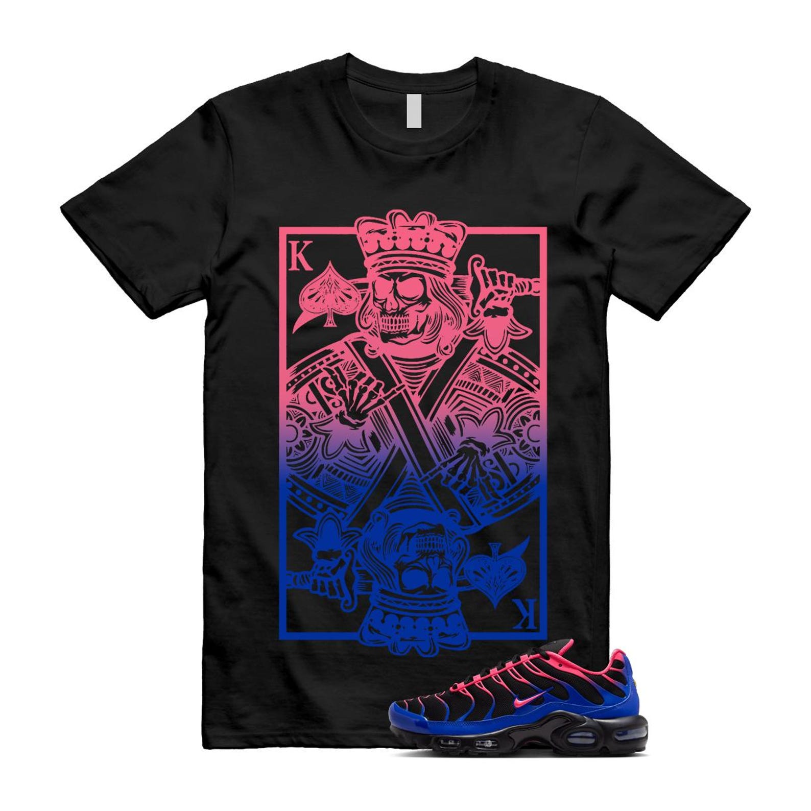 Air Max Hyper Pink Racer Blue Black 95 T Shirt Match KC IF6146-001 T-Shirt, Sneaker Match Tee