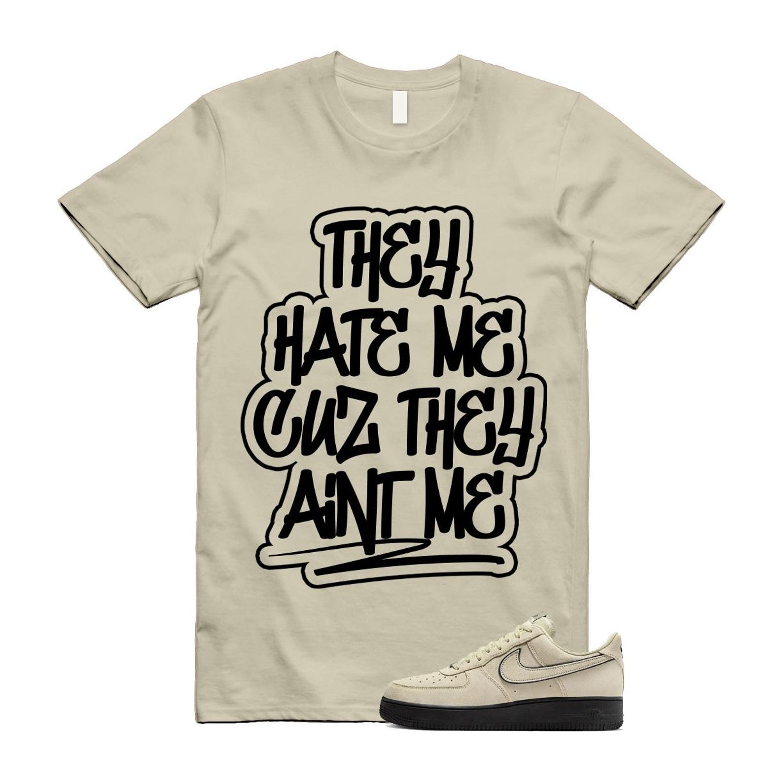 Air Force 1 Light Khaki Black '07 LV8 T Shirt Match AINTME HQ2037-200 T-Shirt, Sneaker Match Tee