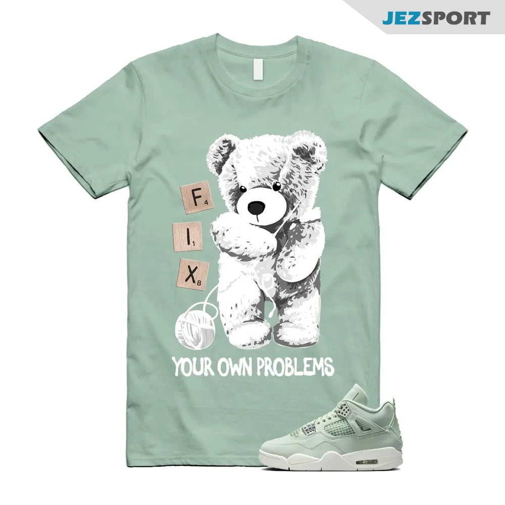 FIX Sneaker Shirts To Match Jordans 4s Abundance AJ4 Seafoam, HV0823-003 Sneaker Match Tees T-Shirt, Sneaker Match Tee