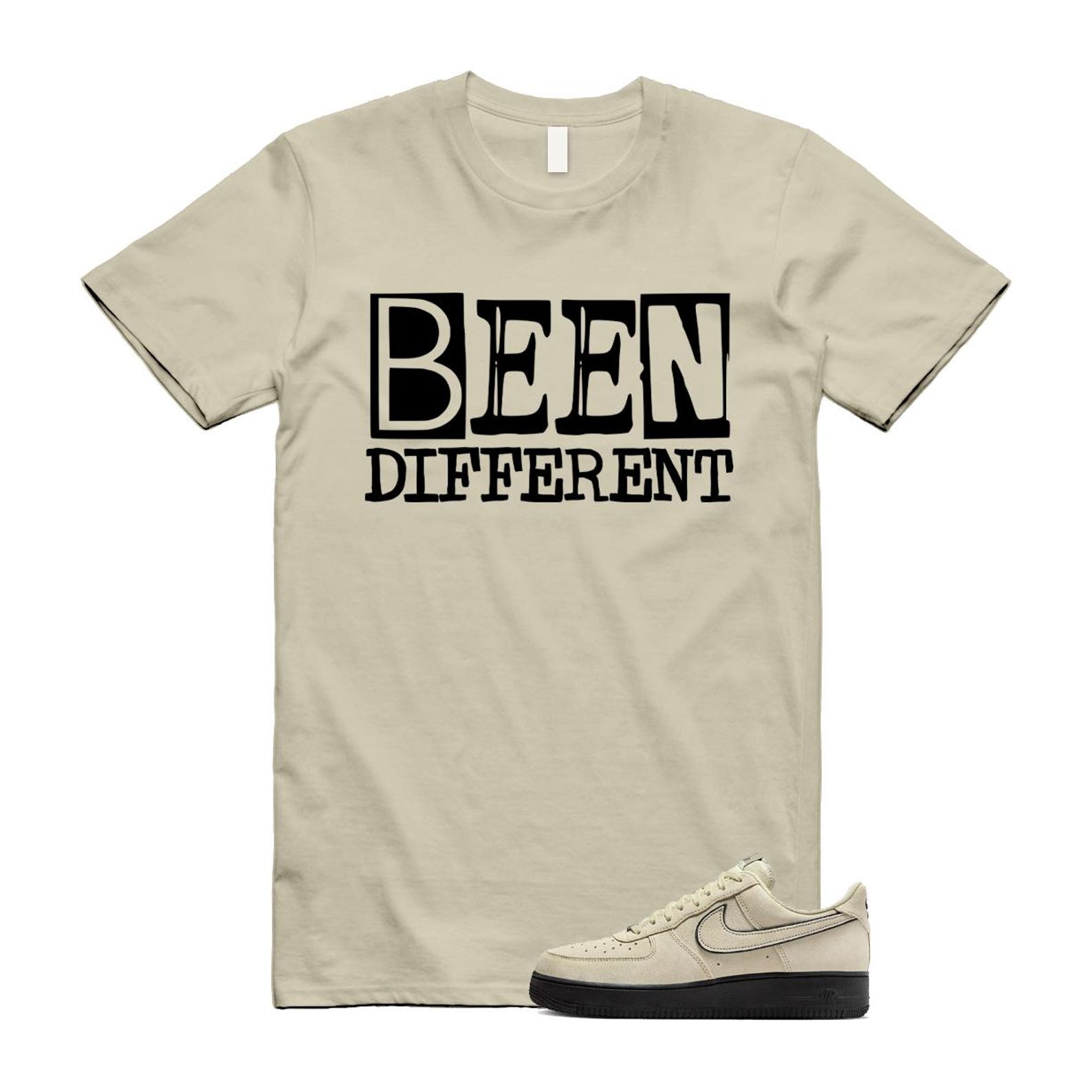 Air Force 1 Light Khaki Black '07 LV8 T Shirt Match BEEN HQ2037-200 T-Shirt, Sneaker Match Tee