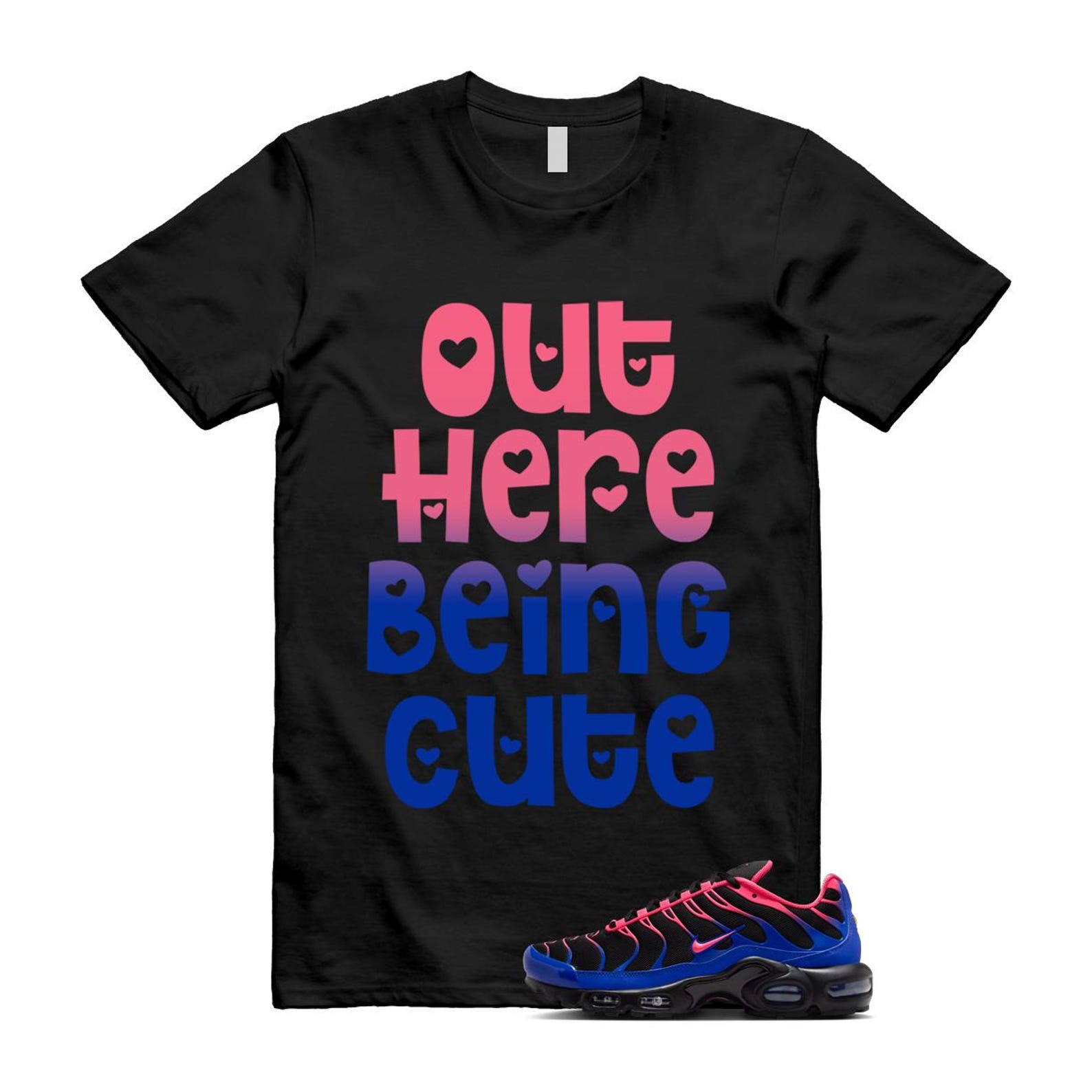 Air Max Hyper Pink Racer Blue Black 95 T Shirt Match OHBC IF6146-001 T-Shirt, Sneaker Match Tee