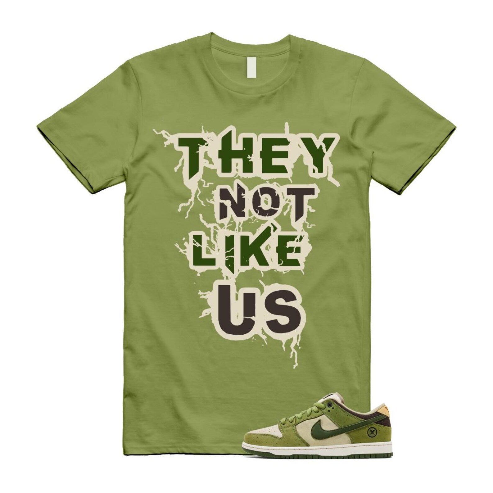 Dunk Yuto Horigome Matcha Asparagus Legion Green Loden Sienna T Shirt Match US HF8022-300 T-Shirt, Sneaker Match Tee