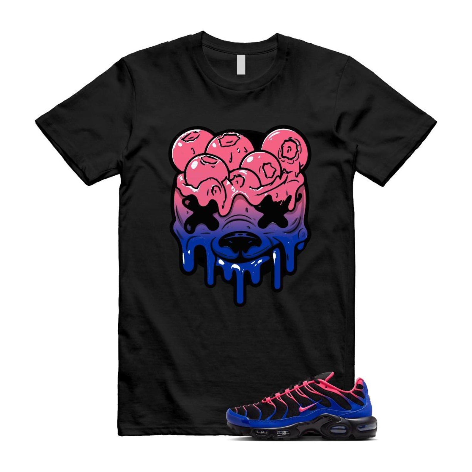 Air Max Hyper Pink Racer Blue Black 95 T Shirt Match DBEAR IF6146-001 T-Shirt, Sneaker Match Tee