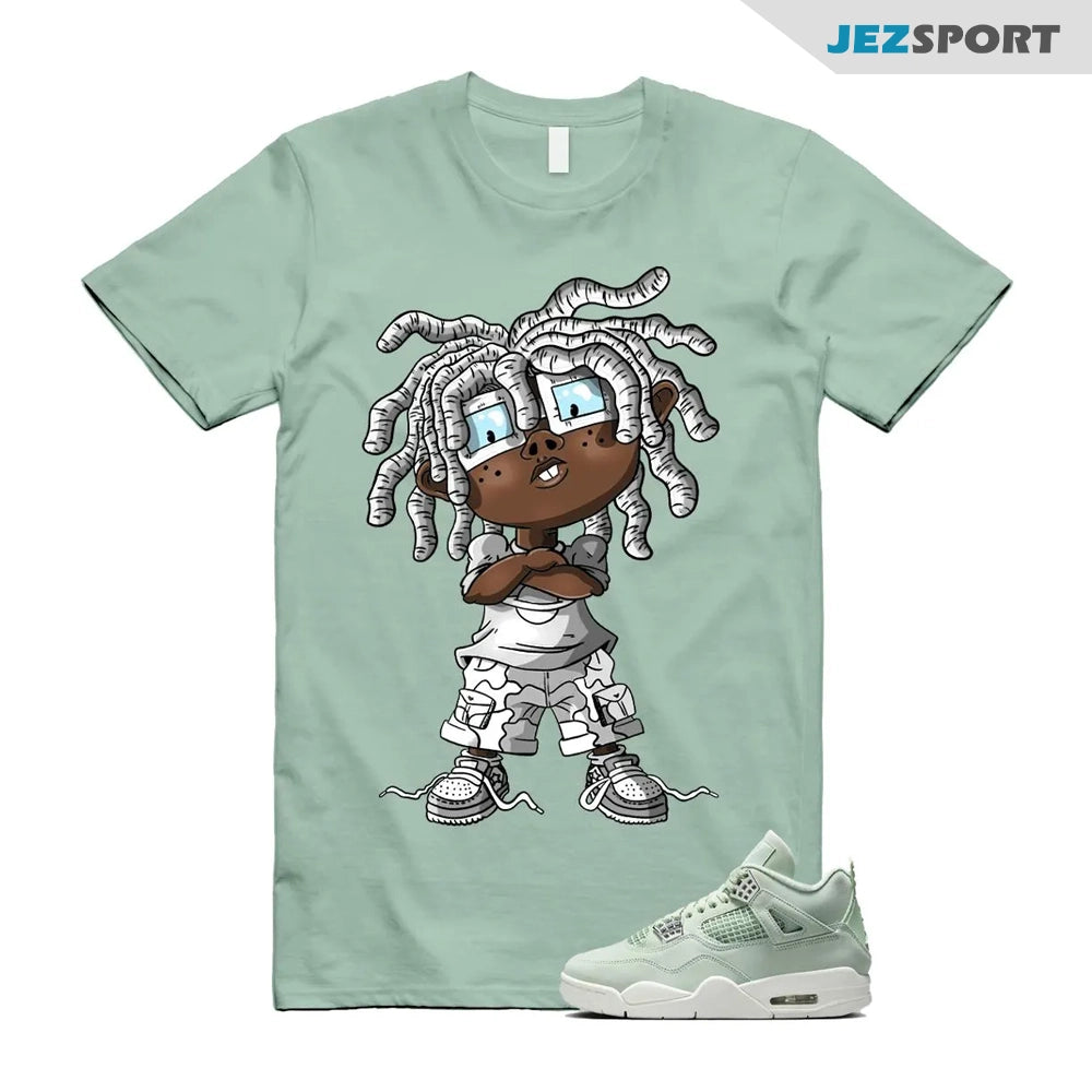 CHONGO Shirts To Match Jordans 4s Abundance AJ4 Seafoam, HV0823-003 Sneaker Match Tees T-Shirt, Sneaker Match Tee