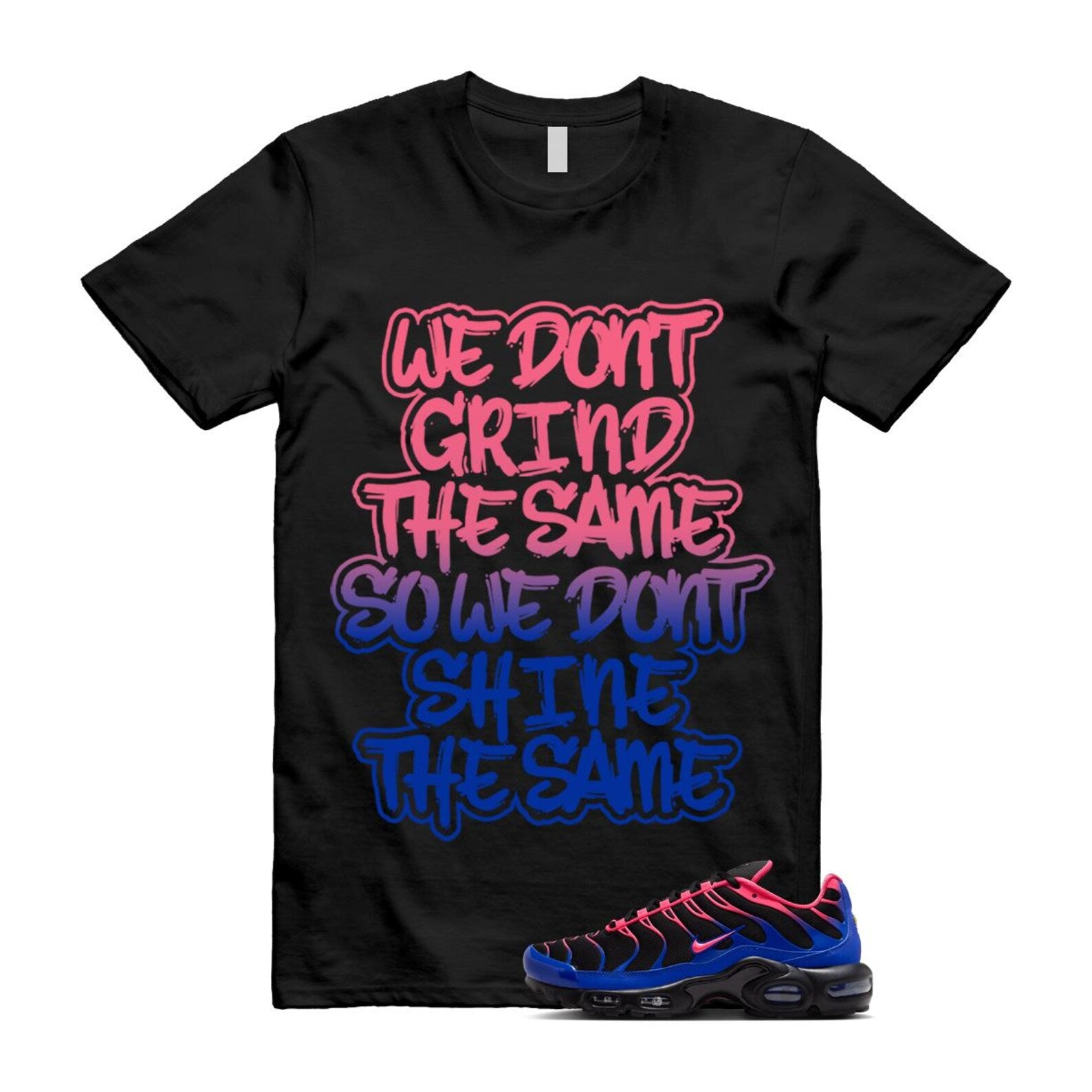 Air Max Hyper Pink Racer Blue Black 95 T Shirt Match GRIND IF6146-001 T-Shirt, Sneaker Match Tee