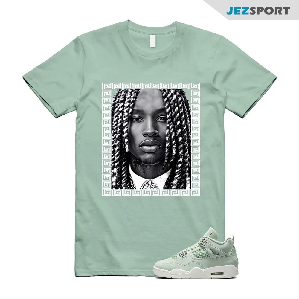 VON Sneaker Shirts To Match Jordans 4s Abundance AJ4 Seafoam, HV0823-003 Sneaker Match Tees T-Shirt, Sneaker Match Tee