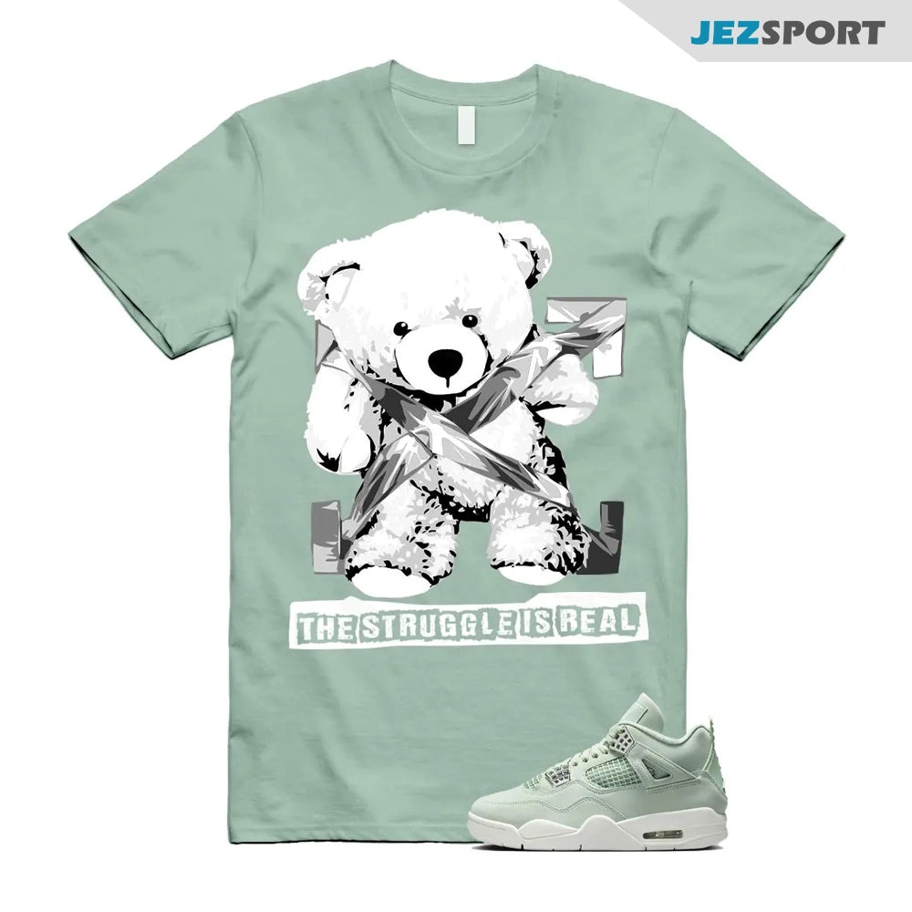 STRUG Sneaker Shirts To Match Jordans 4s Abundance AJ4 Seafoam, HV0823-003 Sneaker Match Tees T-Shirt, Sneaker Match Tee