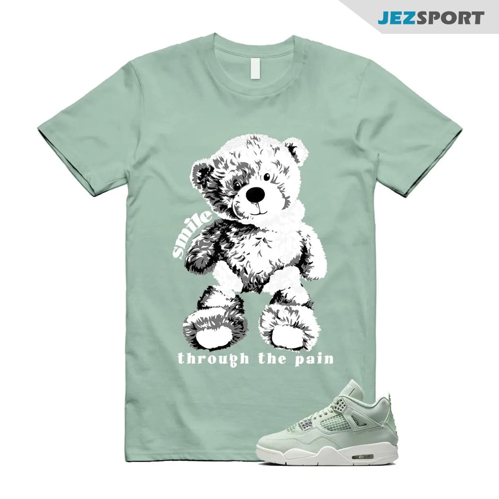 SMILE Shirts To Match Jordans 4s Abundance AJ4 Seafoam, HV0823-003 Sneaker Match Tees T-Shirt, Sneaker Match Tee