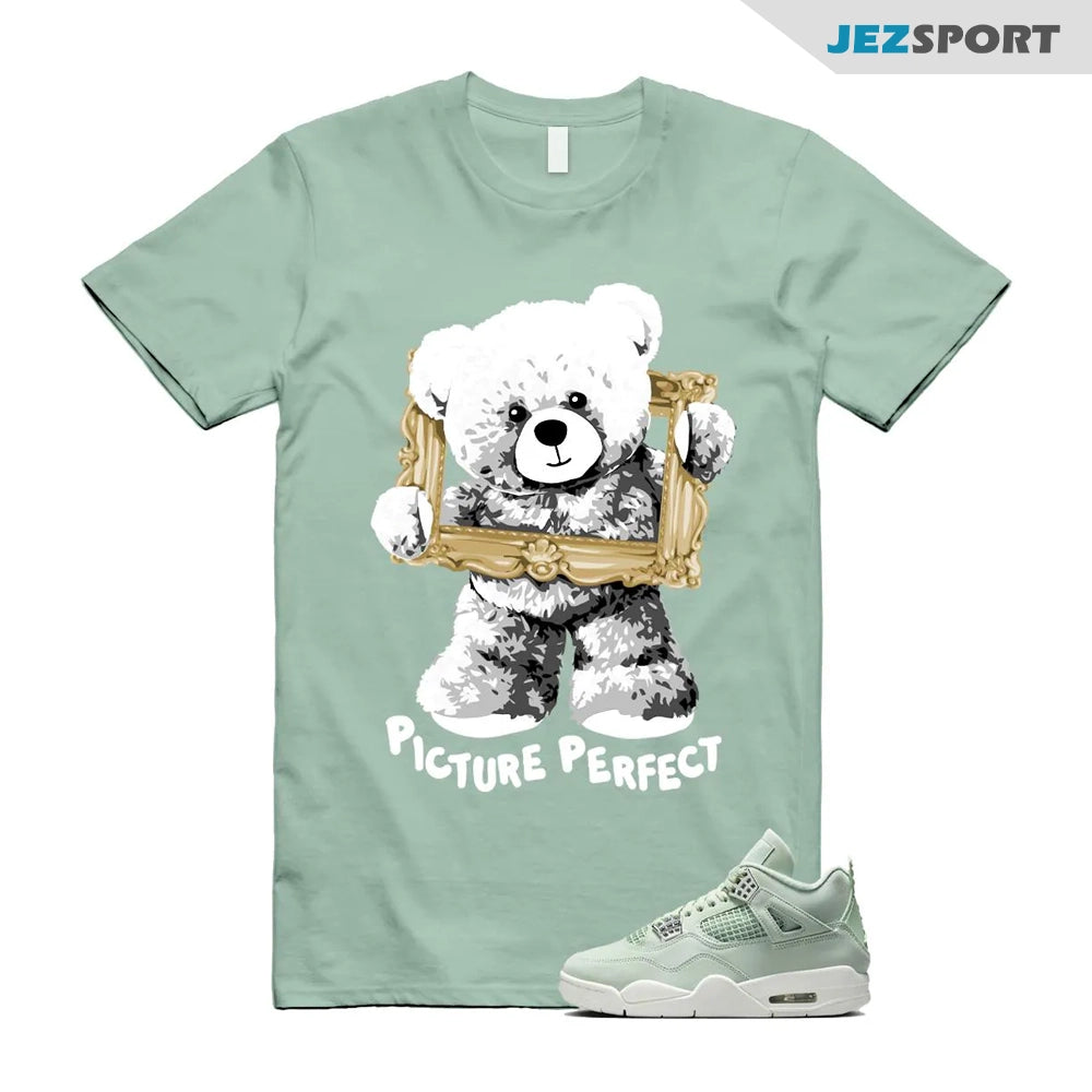 Picture Perfect Shirts To Match Jordans 4s Abundance AJ4 Seafoam, HV0823-003 Sneaker Match Tees T-Shirt, Sneaker Match Tee